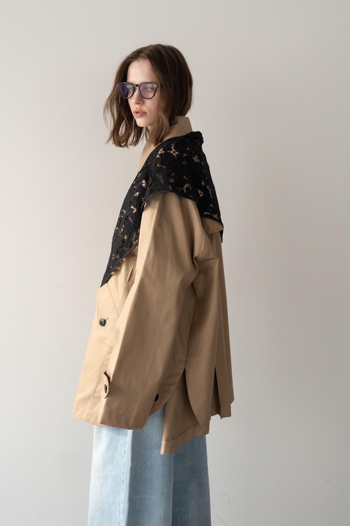 レースカラー【BLACK】