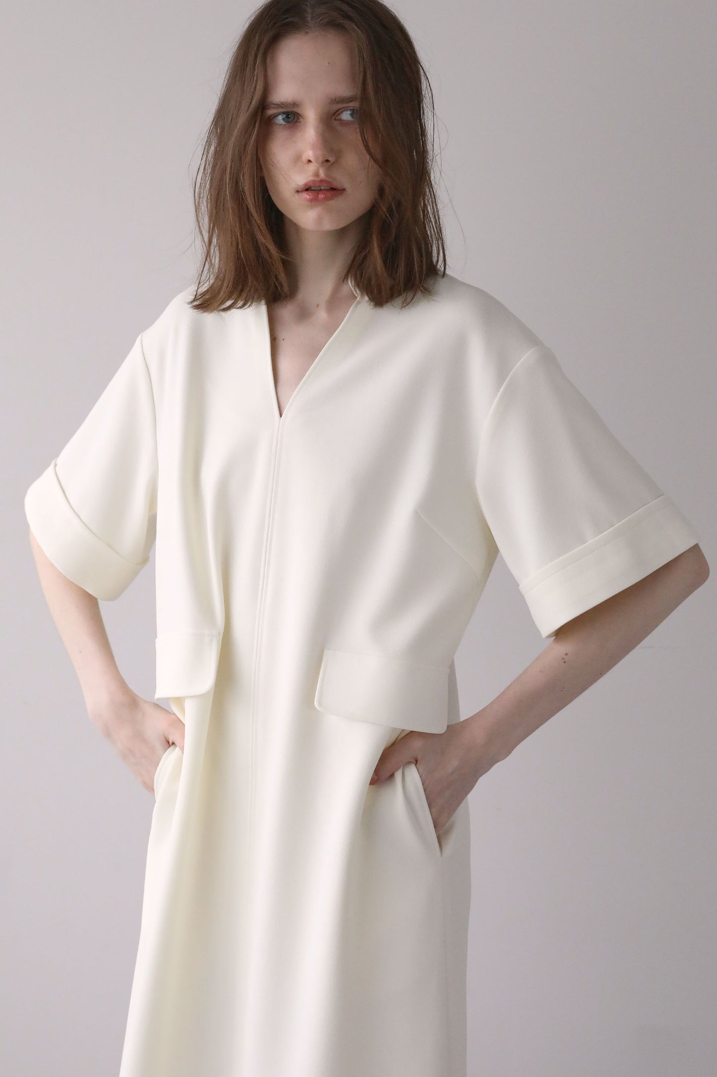 [Pre-order, shipping at the end of June] Georgette OP [WHITE]