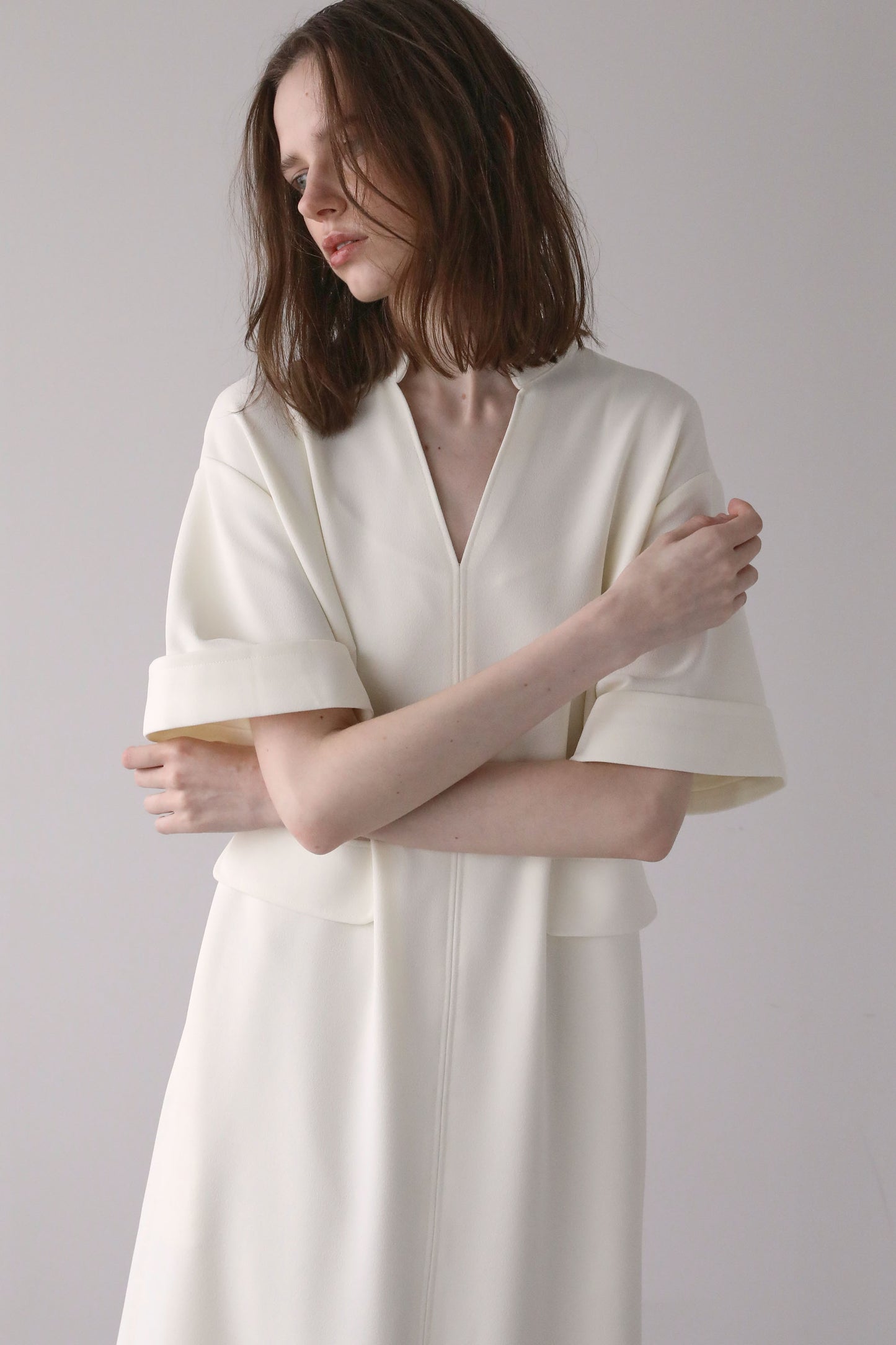 [Pre-order, shipping at the end of June] Georgette OP [WHITE]