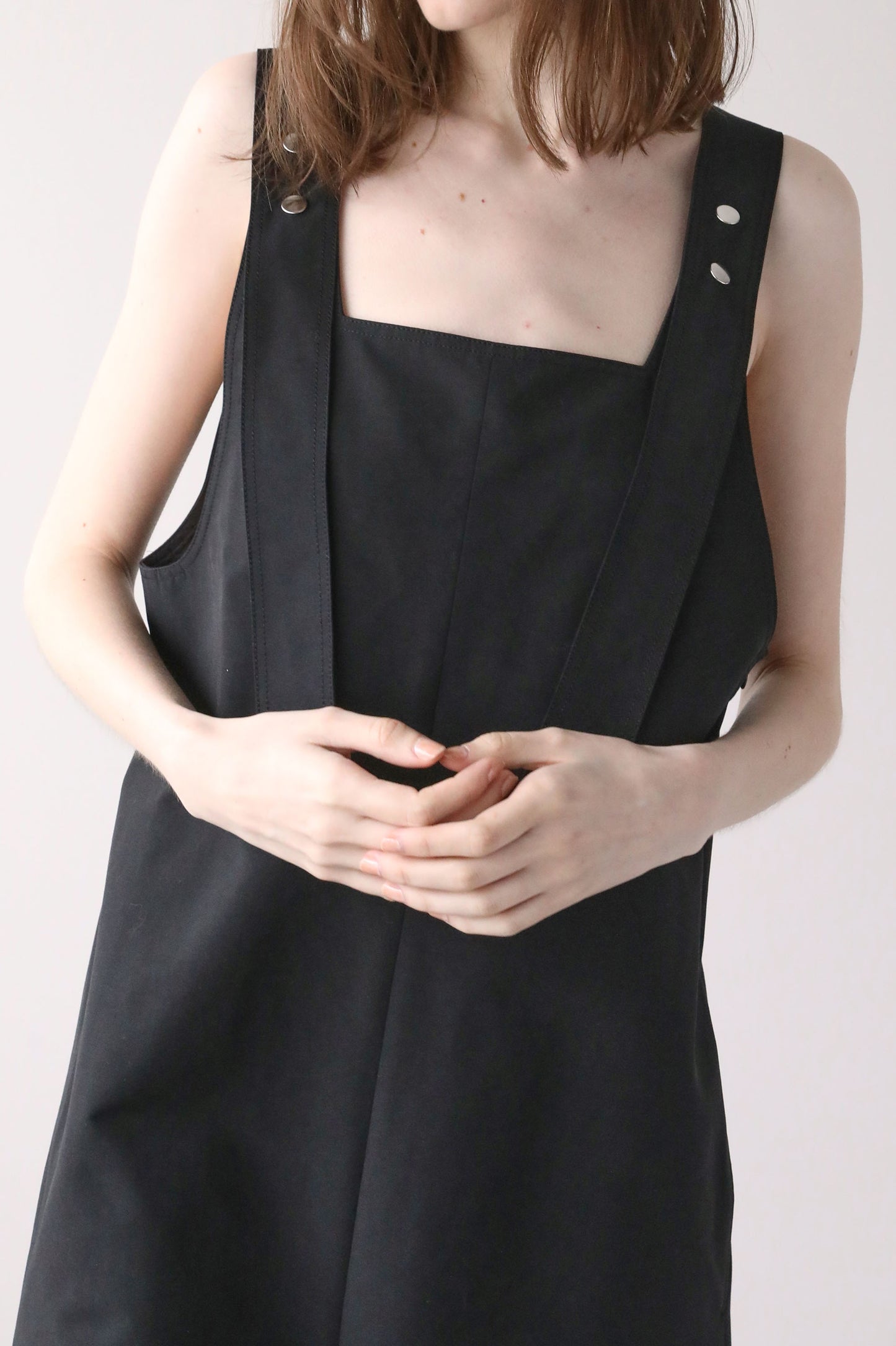 ボタンロンパース【BLACK】