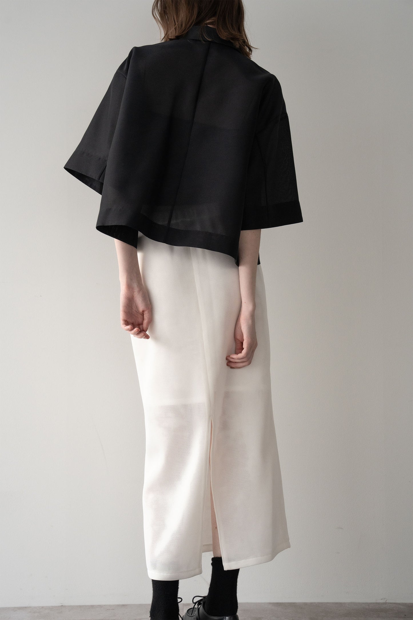 メッシュタイトスカート【WHITE】
