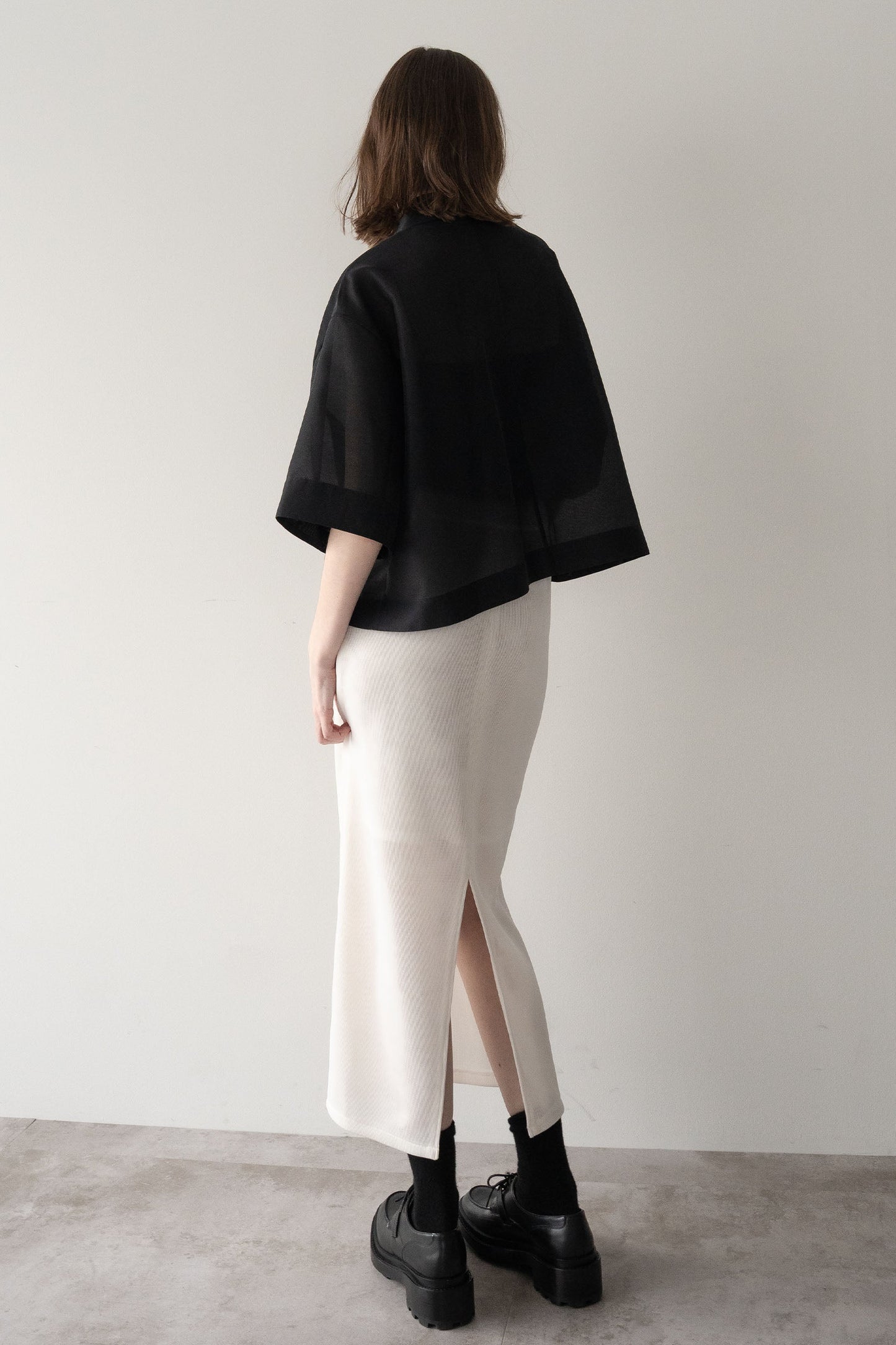 メッシュタイトスカート【WHITE】