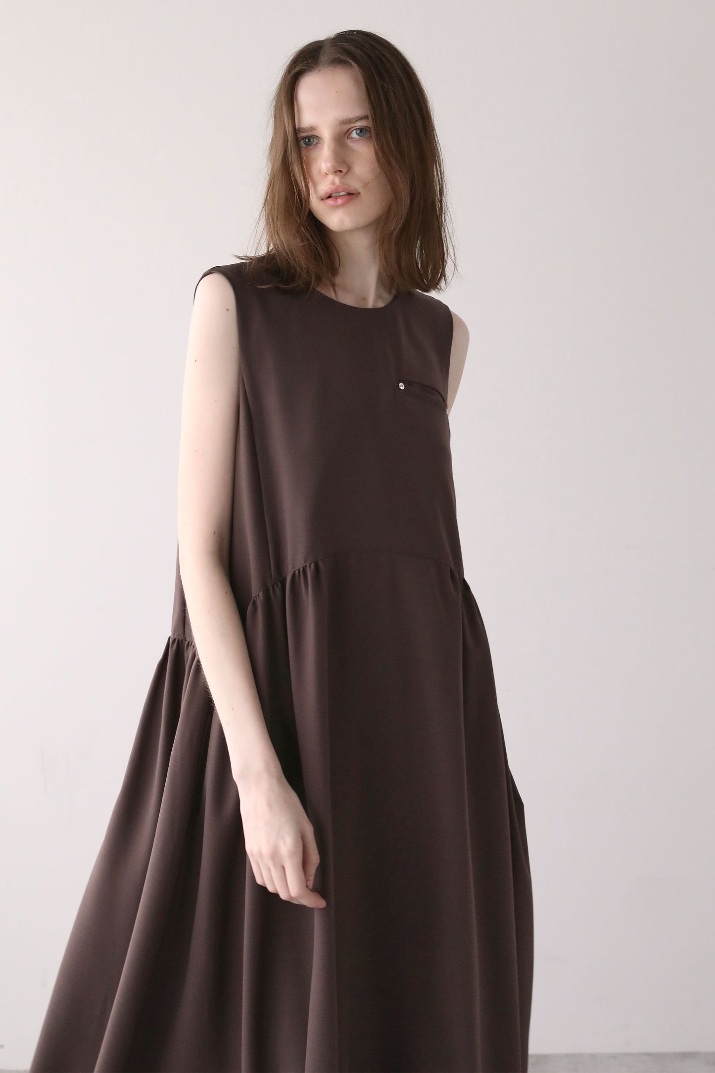 ヘムラインドレス【BROWN】