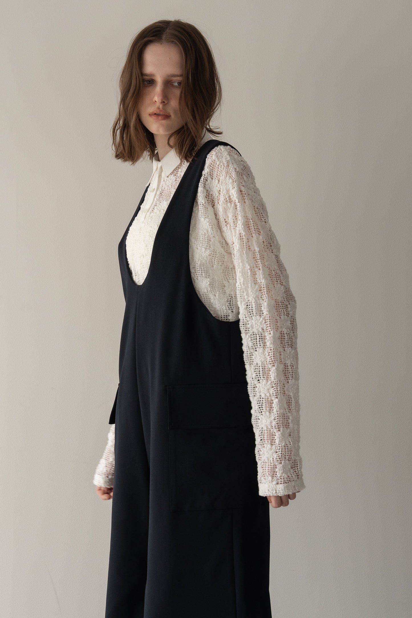 ポケットロンパース【NAVY】