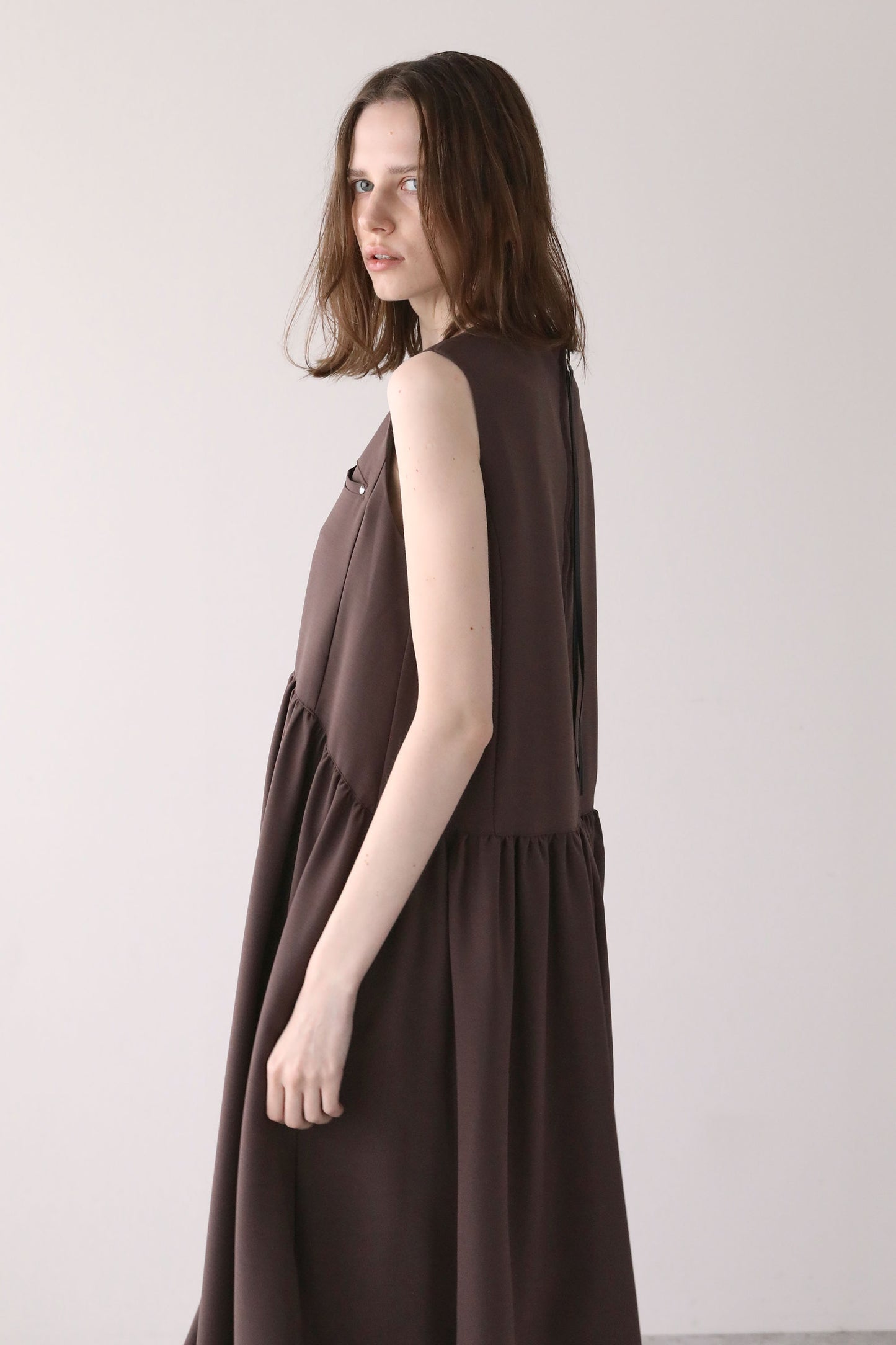 ヘムラインドレス【BROWN】