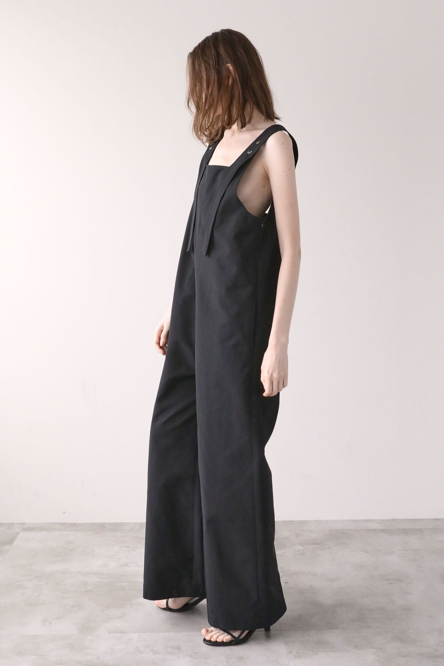 ボタンロンパース【BLACK】