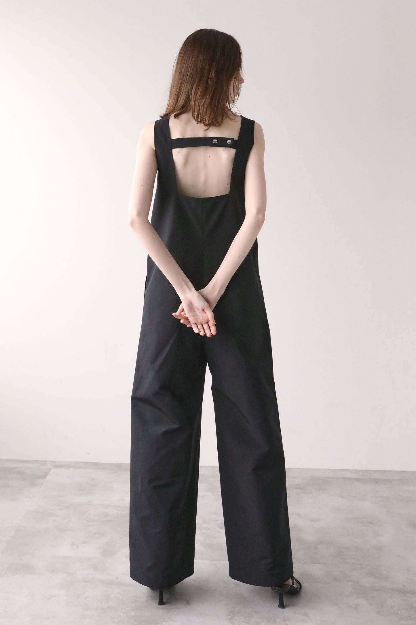 ボタンロンパース【BLACK】