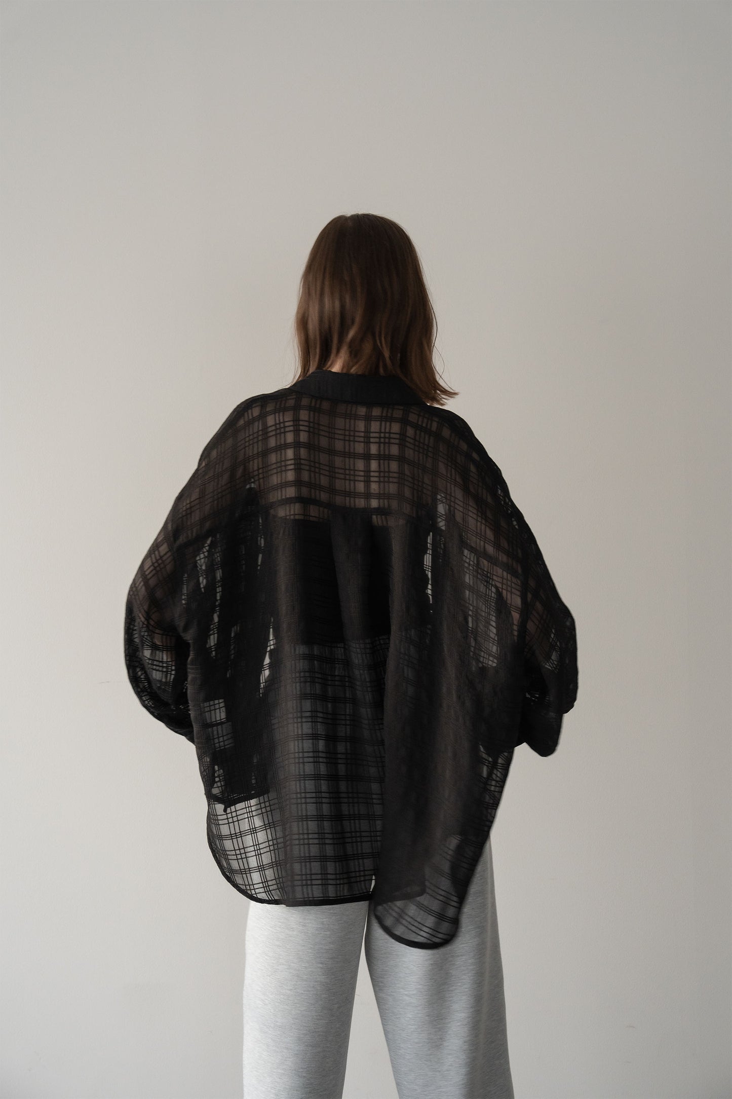 【予約販売5月末配送】シアービックシャツ【BLACK×CHECK】