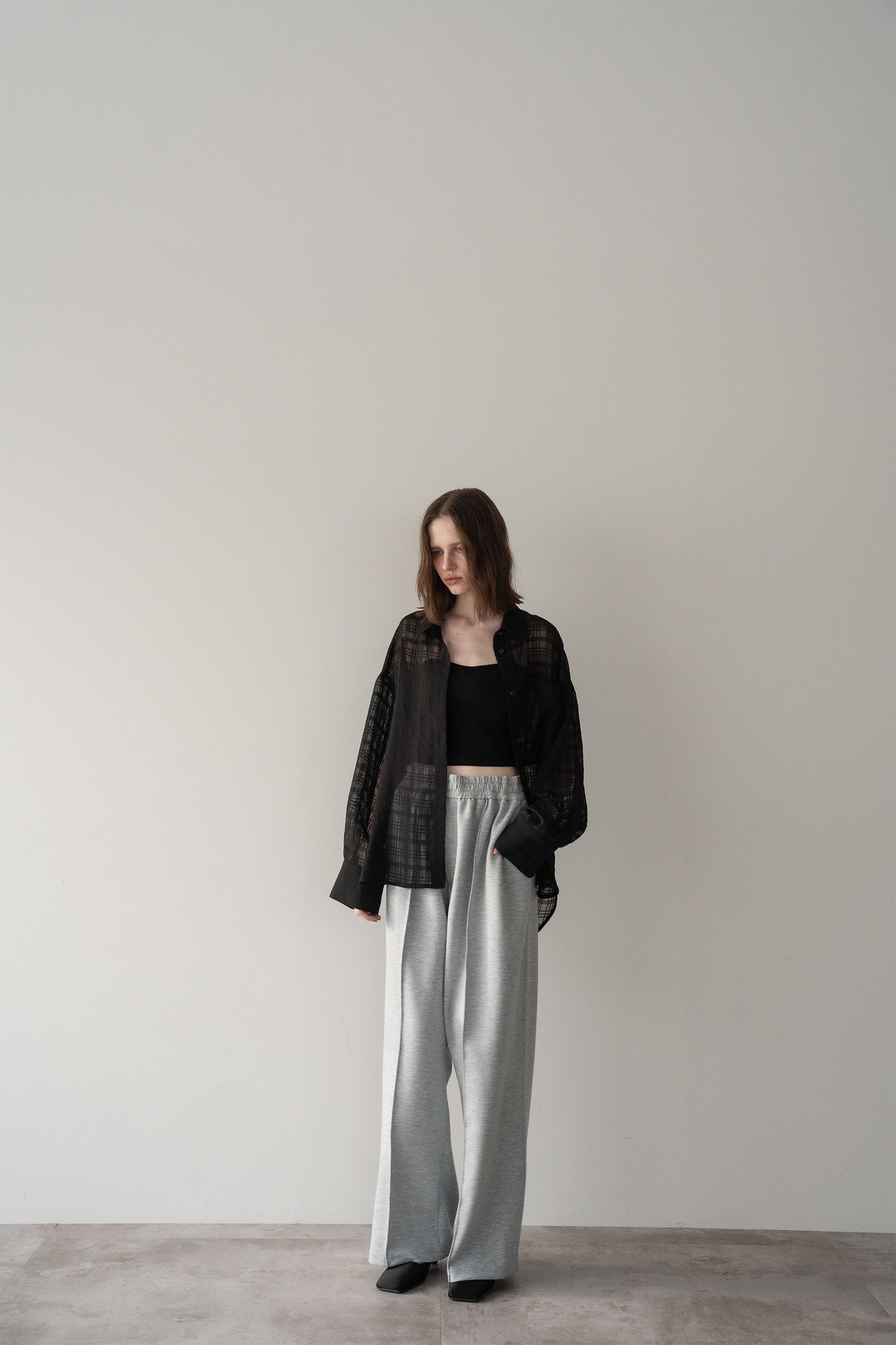 【予約販売5月末配送】シアービックシャツ【BLACK×CHECK】