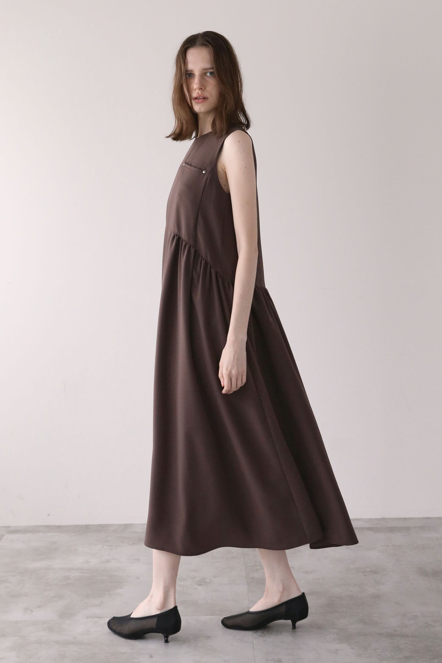 ヘムラインドレス【BROWN】