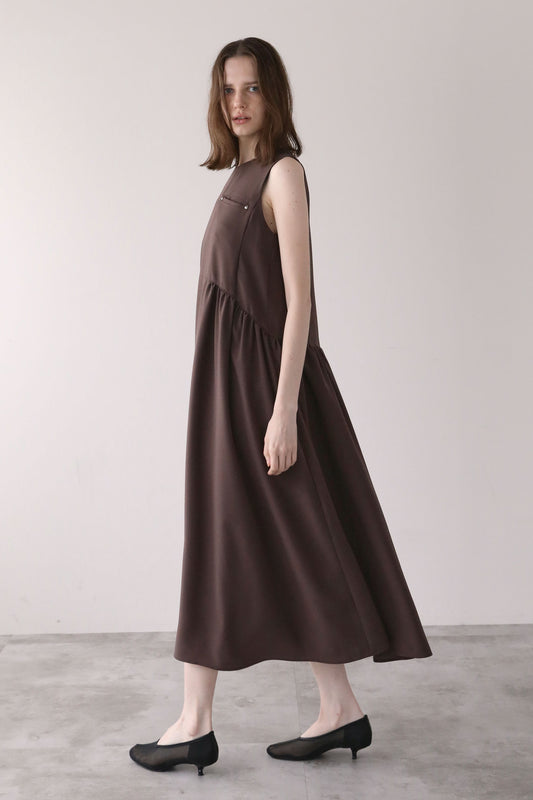 ヘムラインドレス【BROWN】