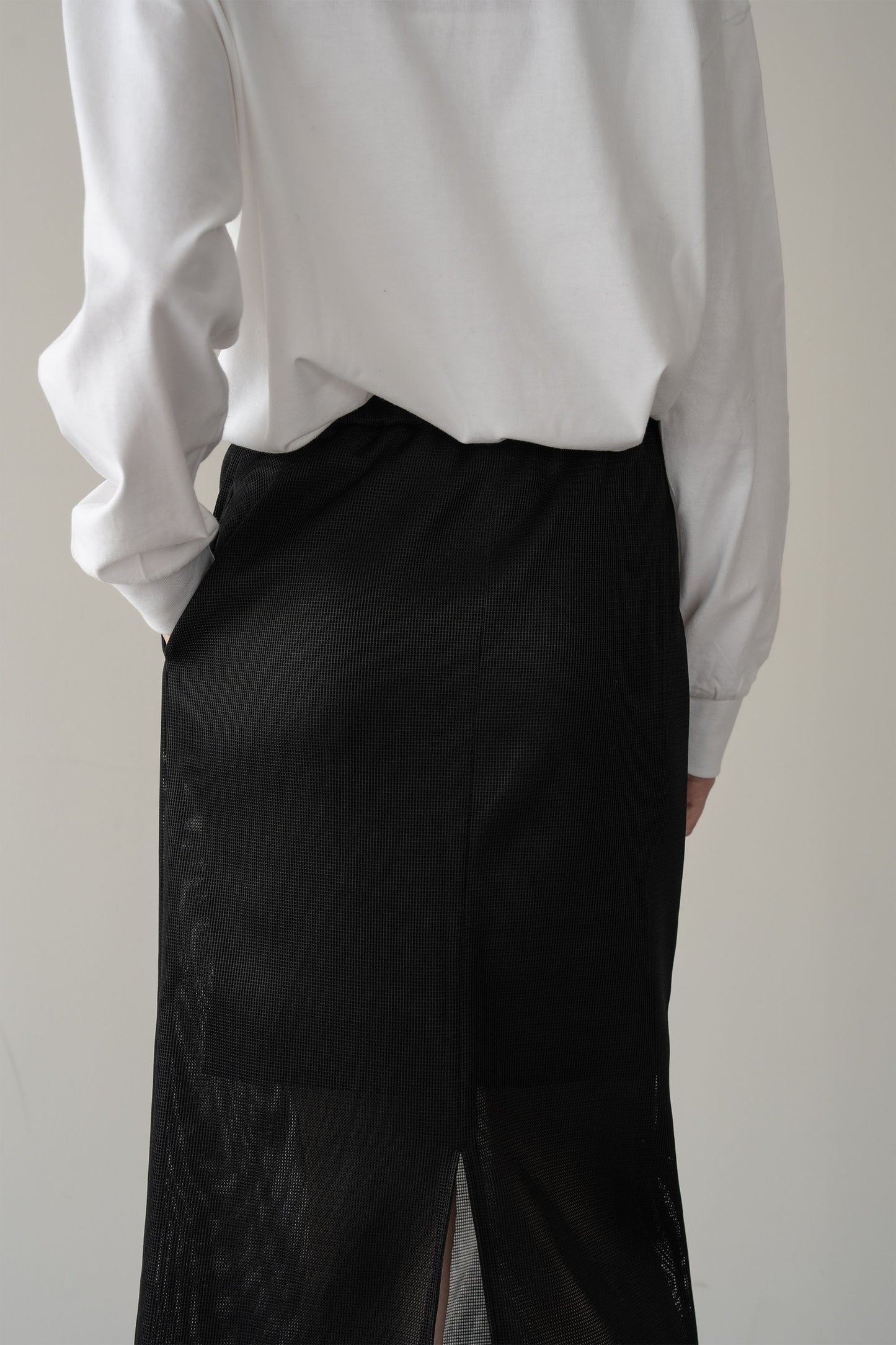 メッシュタイトスカート【BLACK】