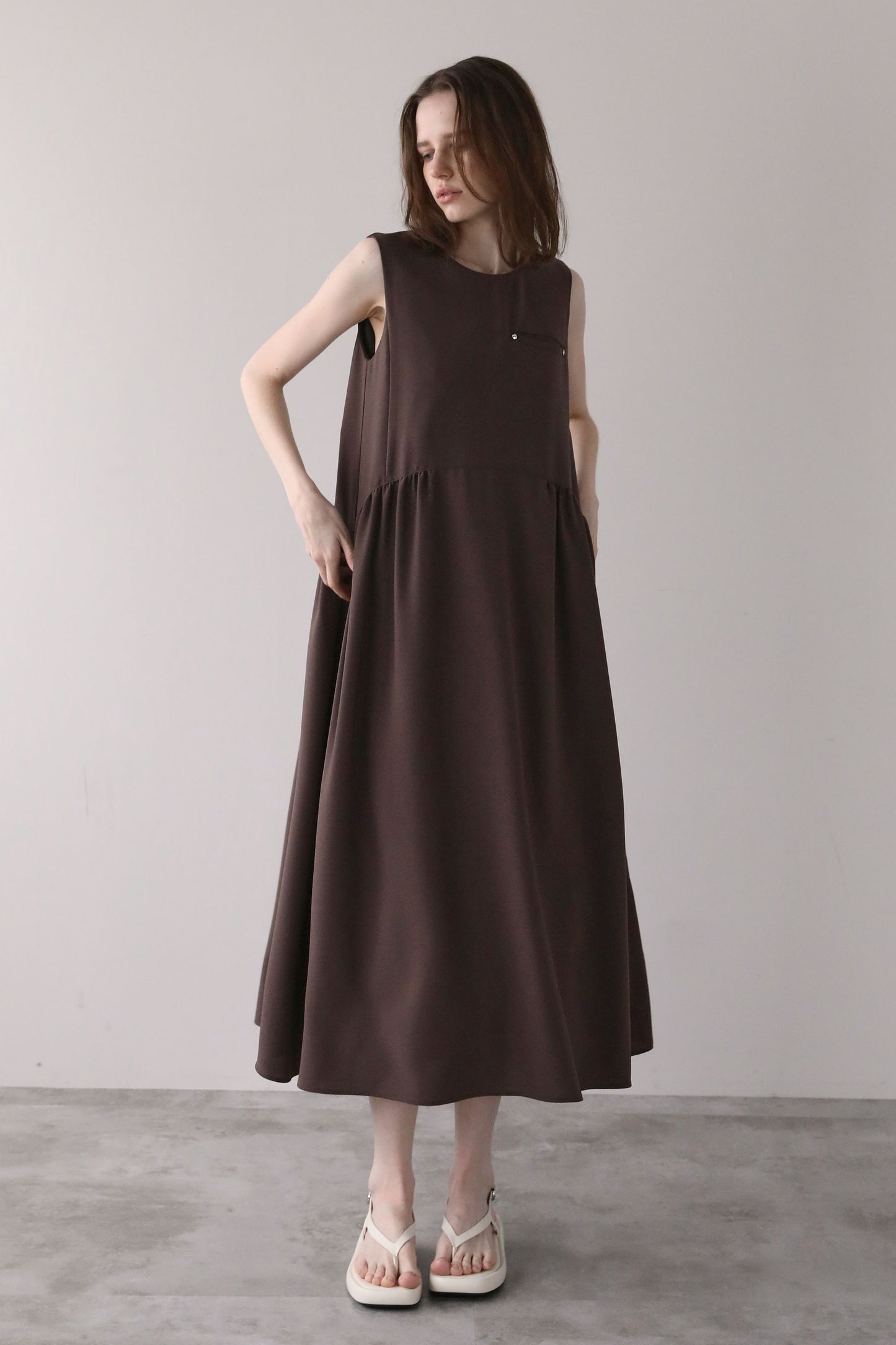 ヘムラインドレス【BROWN】