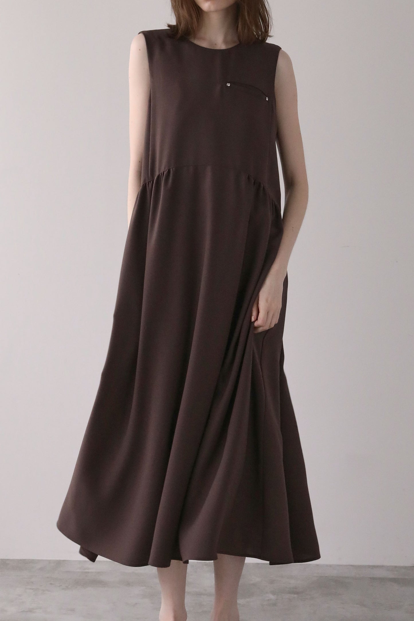 ヘムラインドレス【BROWN】