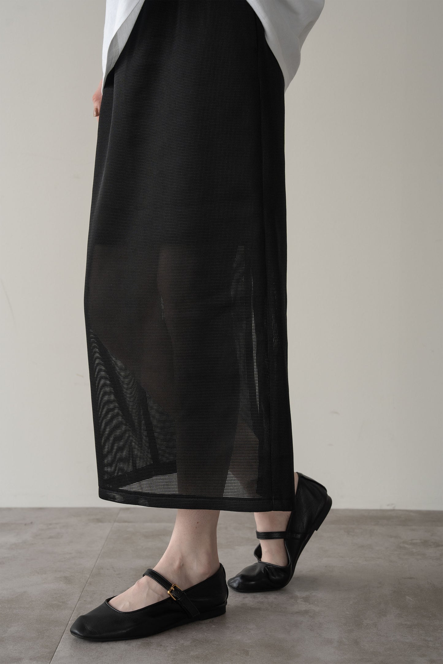 メッシュタイトスカート【BLACK】