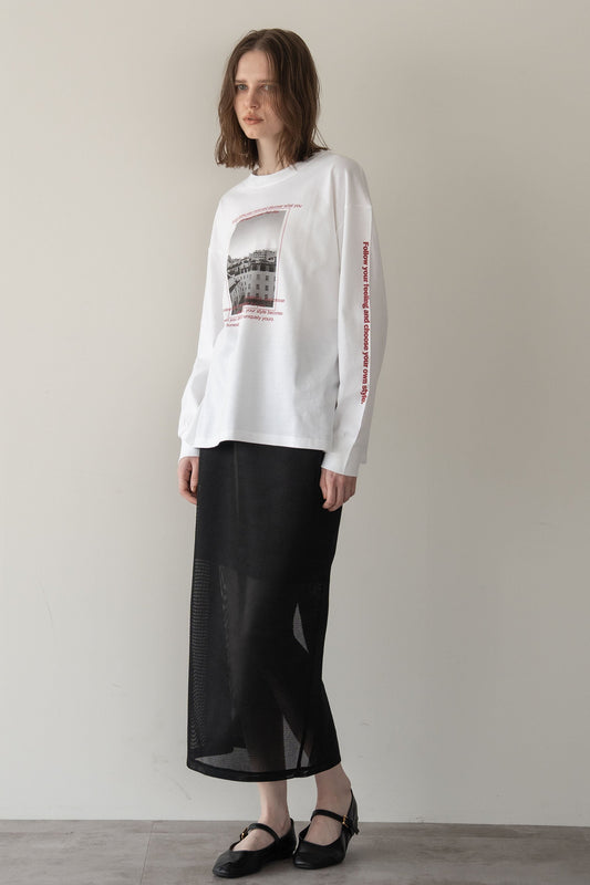 メッシュタイトスカート【BLACK】