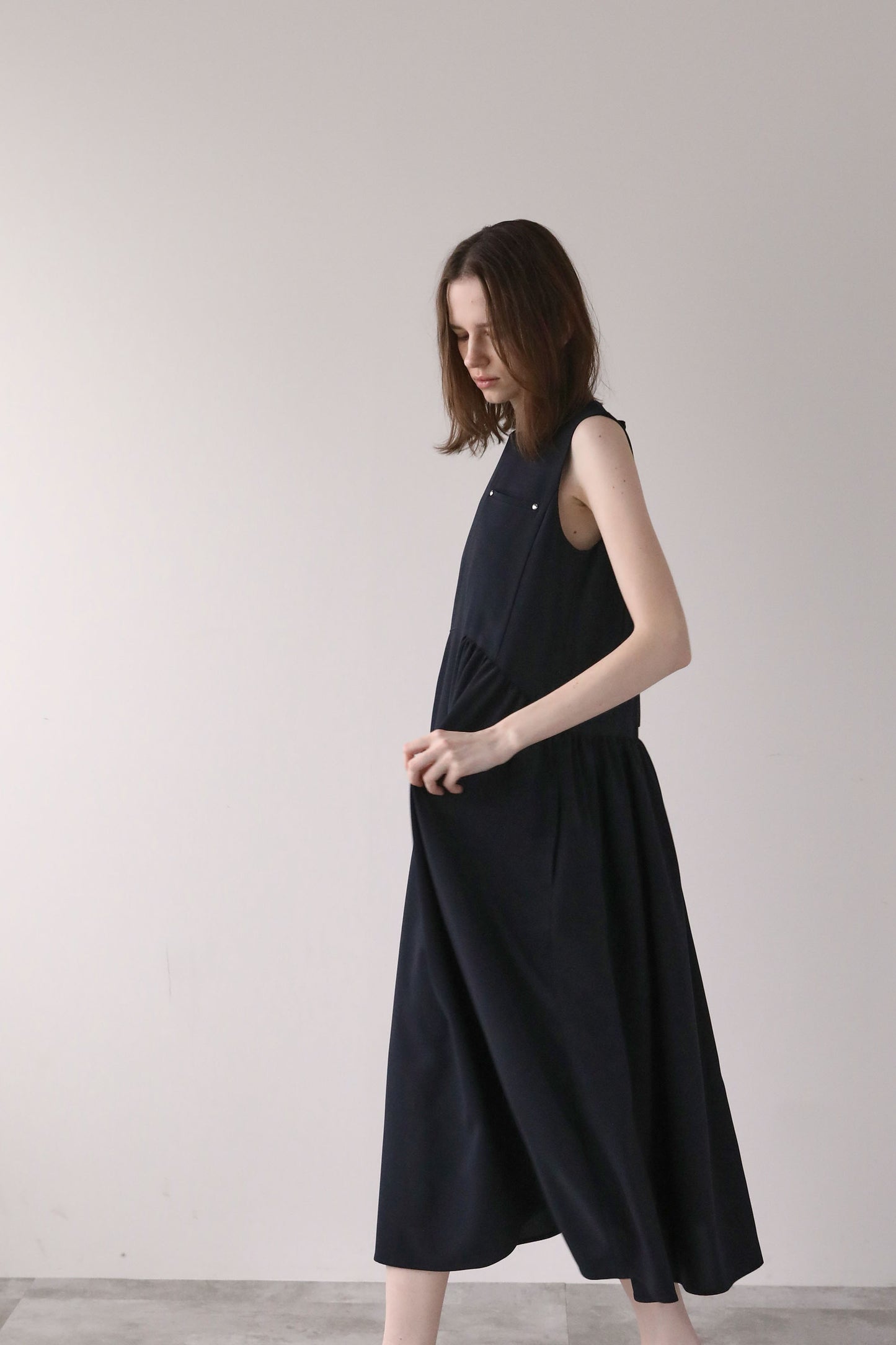 ヘムラインドレス【NAVY】