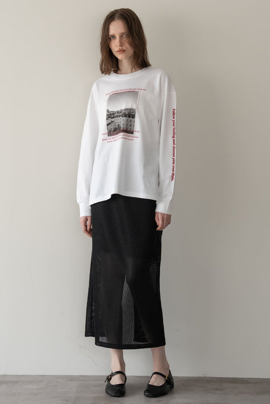 メッシュタイトスカート【BLACK】