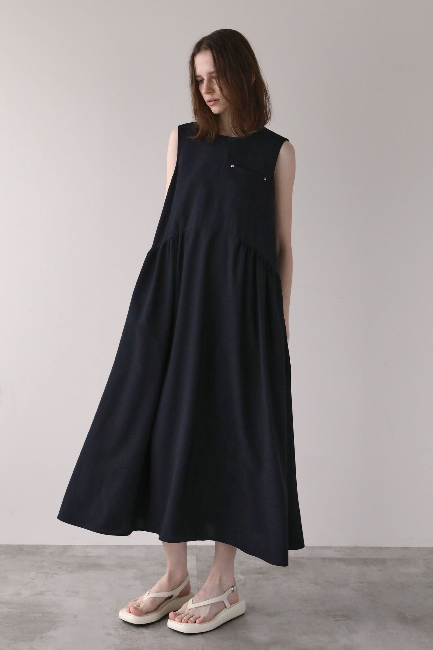 ヘムラインドレス【NAVY】