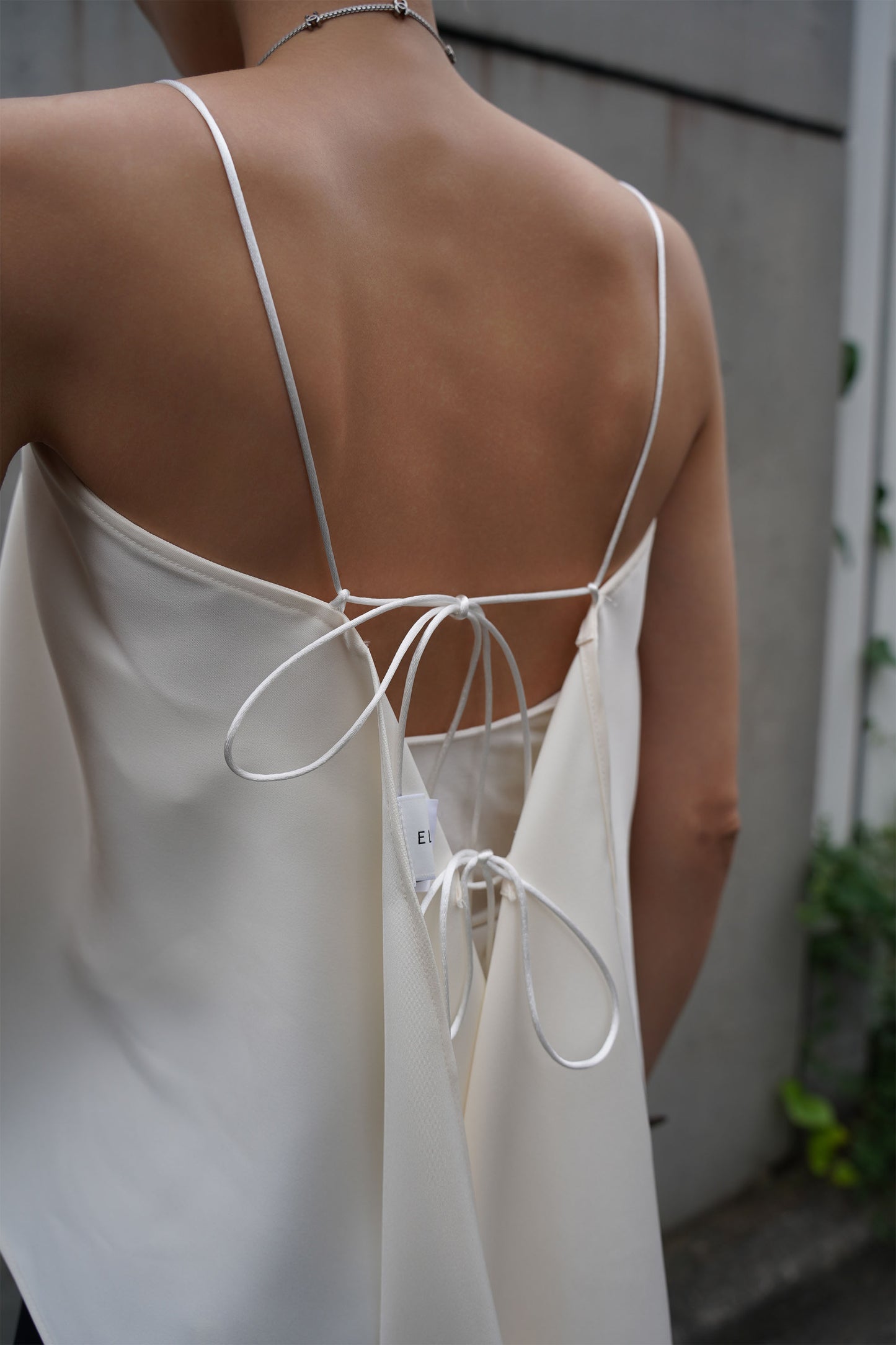 バックリボンキャミソール【WHITE】