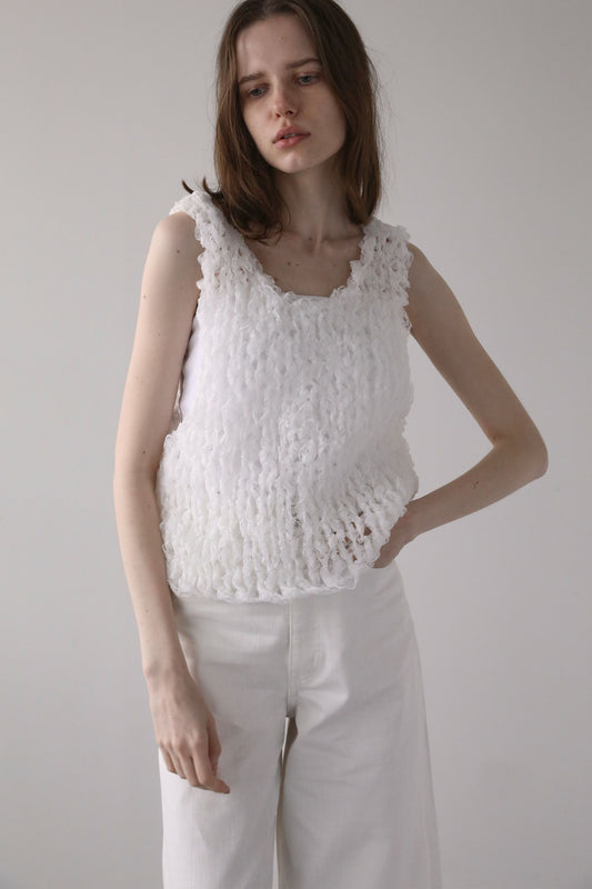 レースループトップス【WHITE】