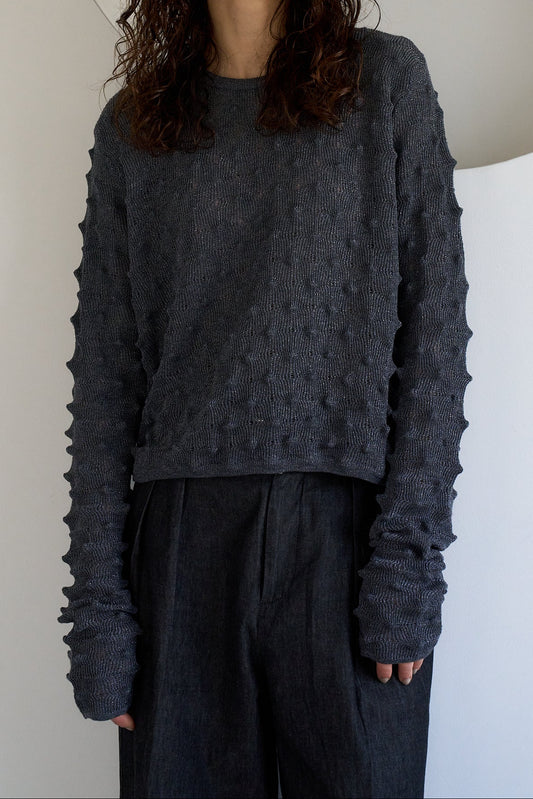 【予約販売4月上旬-中旬配送】トゲトゲニット【GRAY】