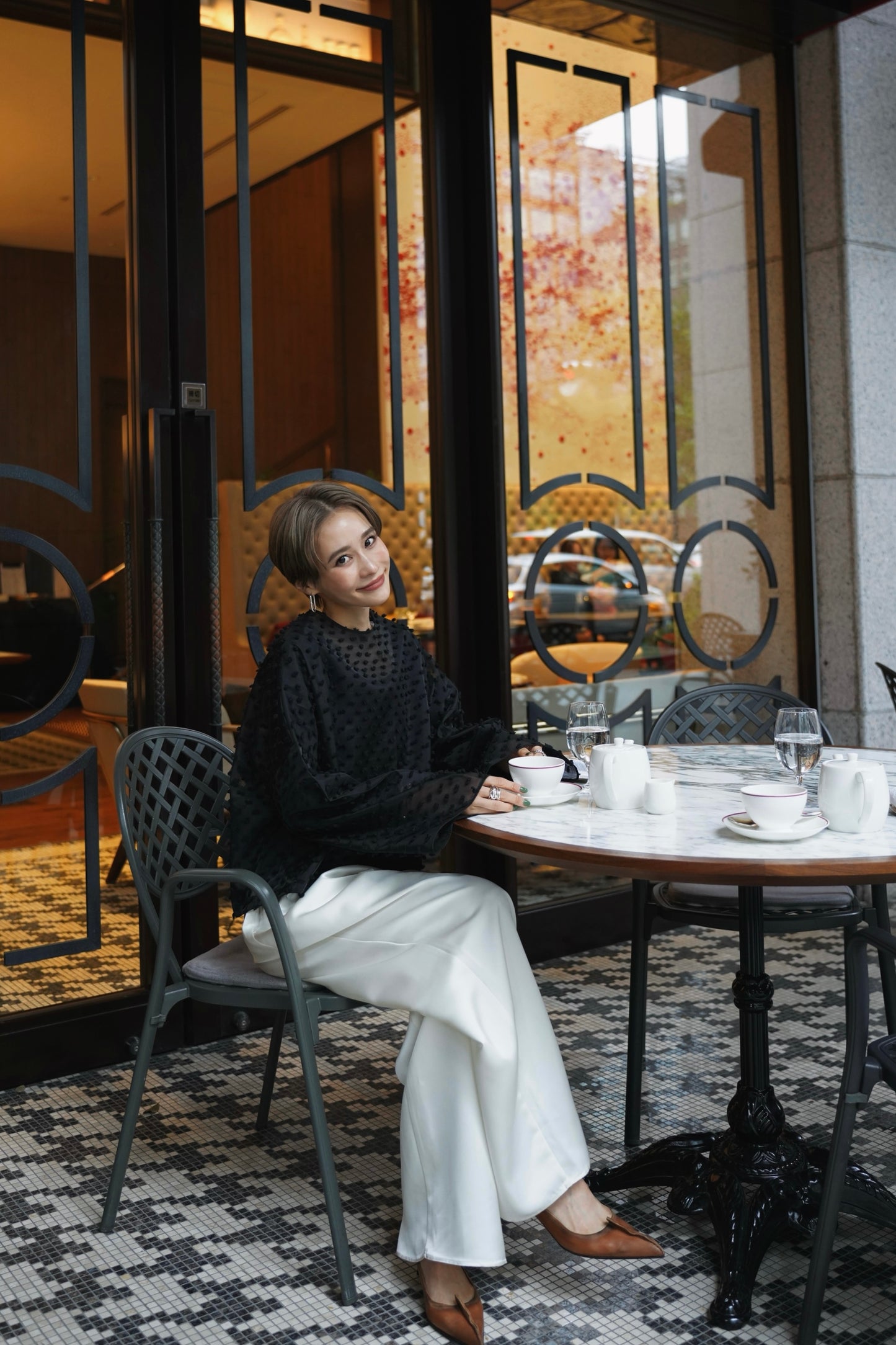 ドットシアートップス【BLACK】