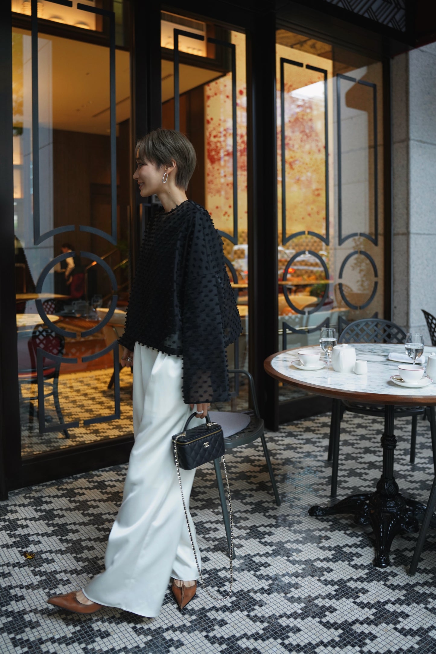 ドットシアートップス【BLACK】