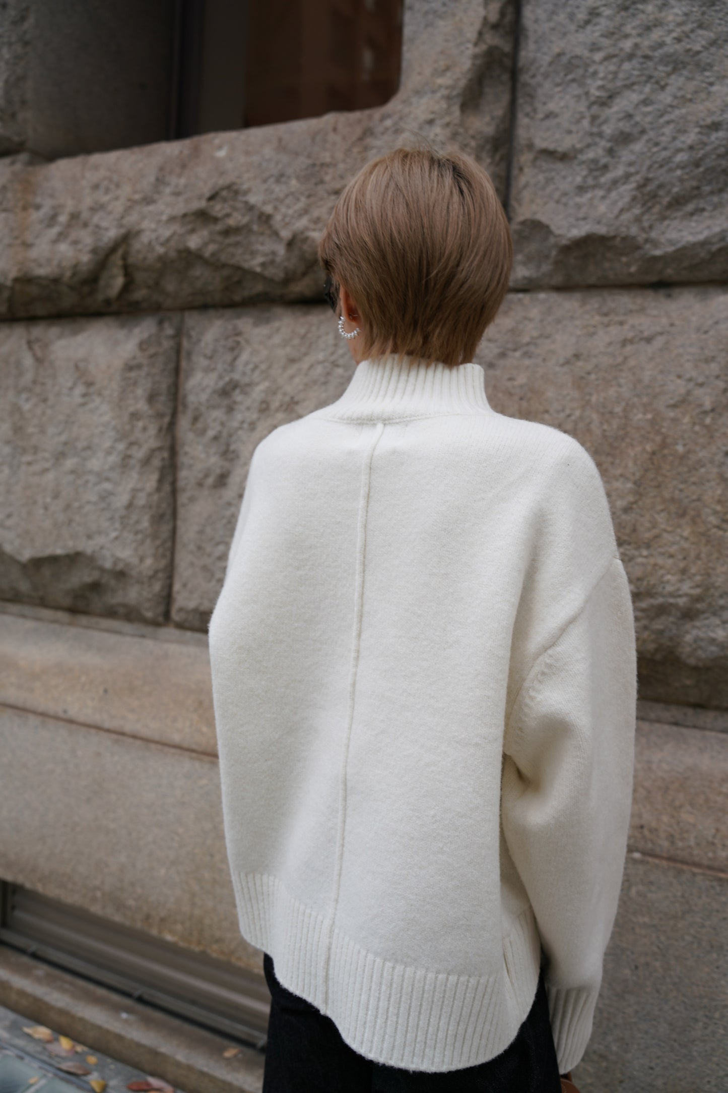 タートルニット【WHITE】