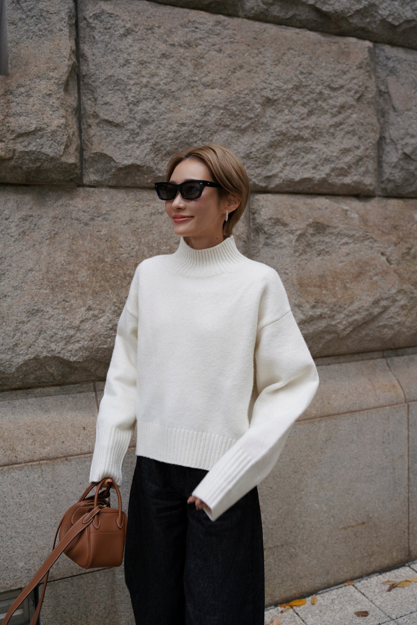 タートルニット【WHITE】