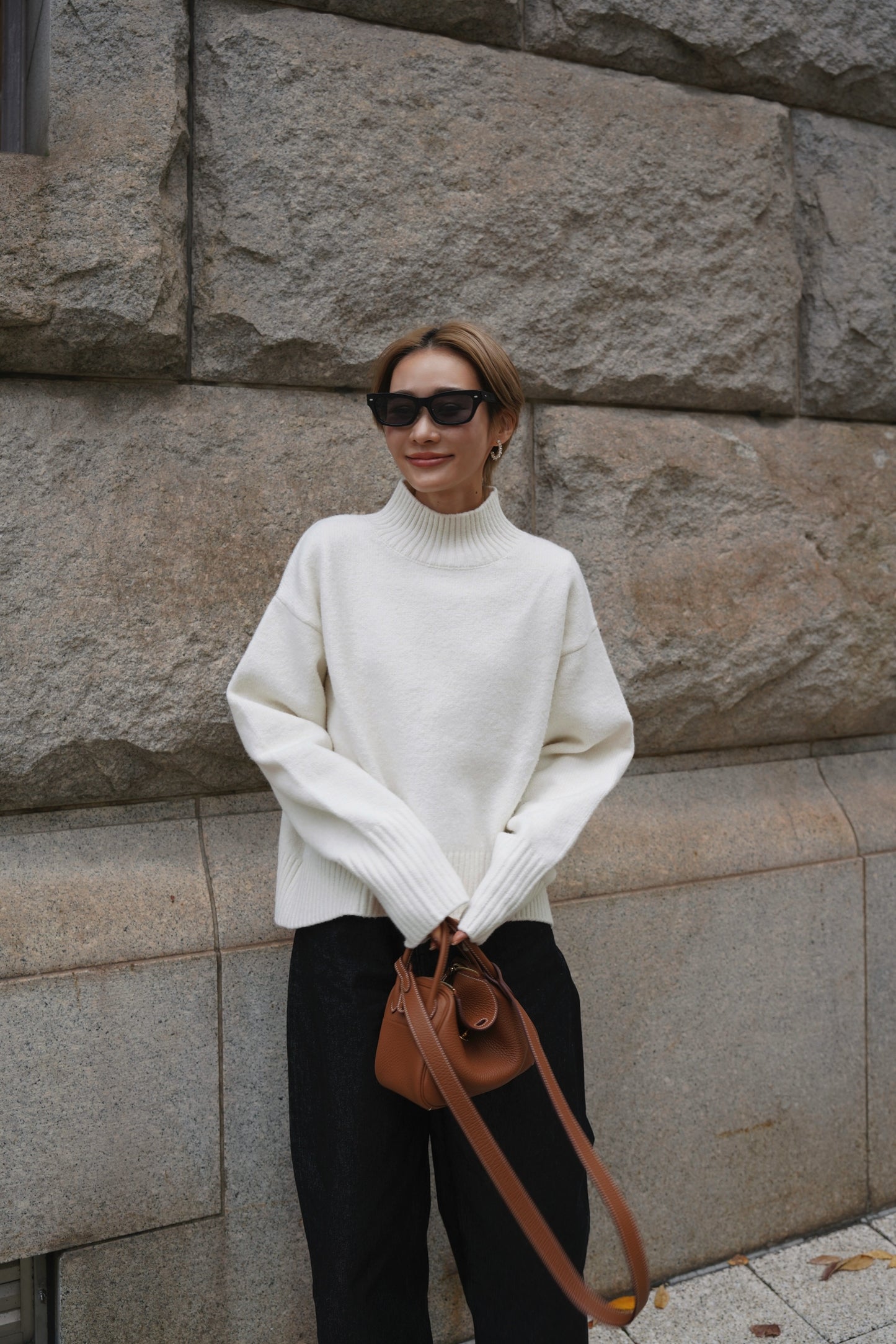 タートルニット【WHITE】