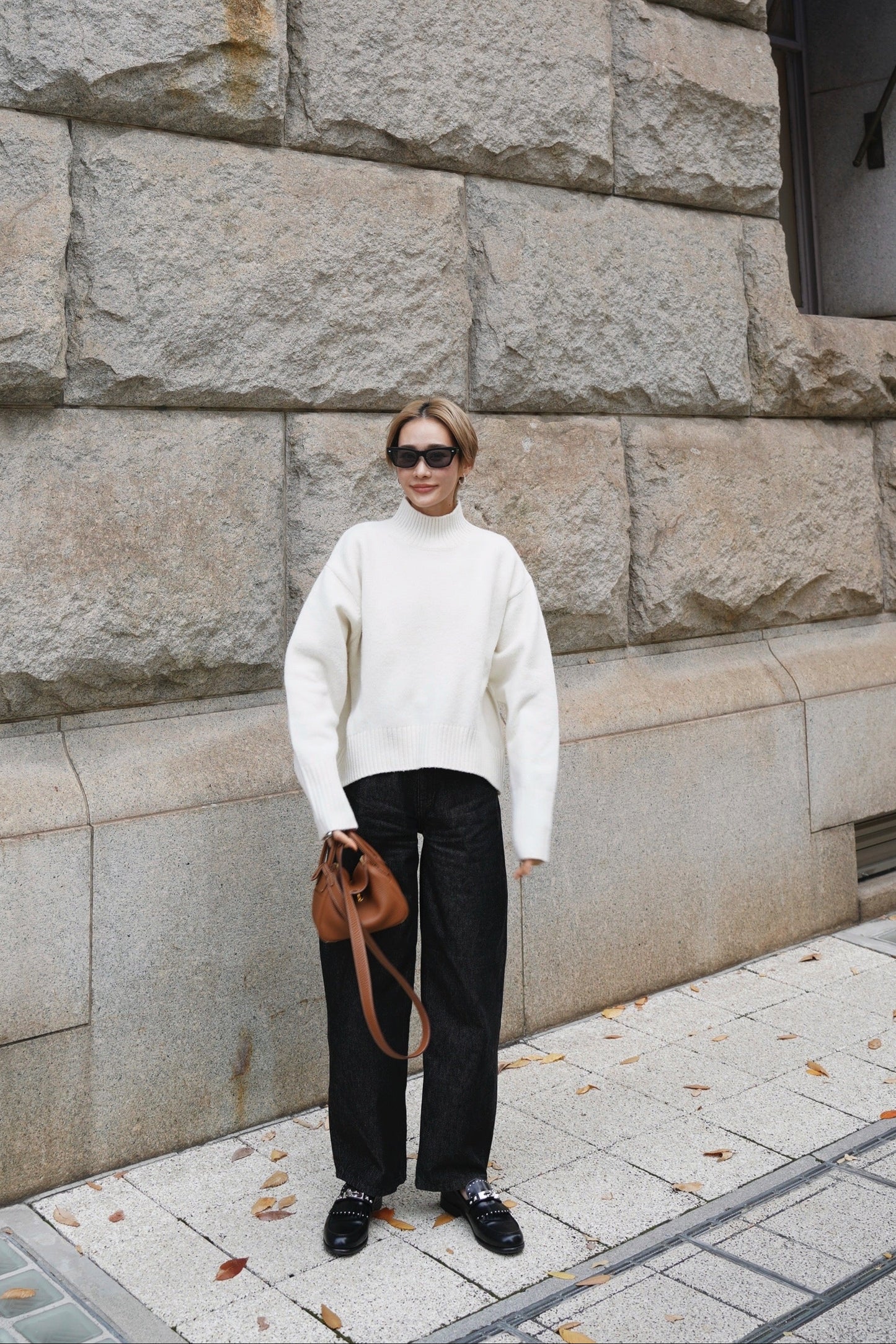 タートルニット【WHITE】