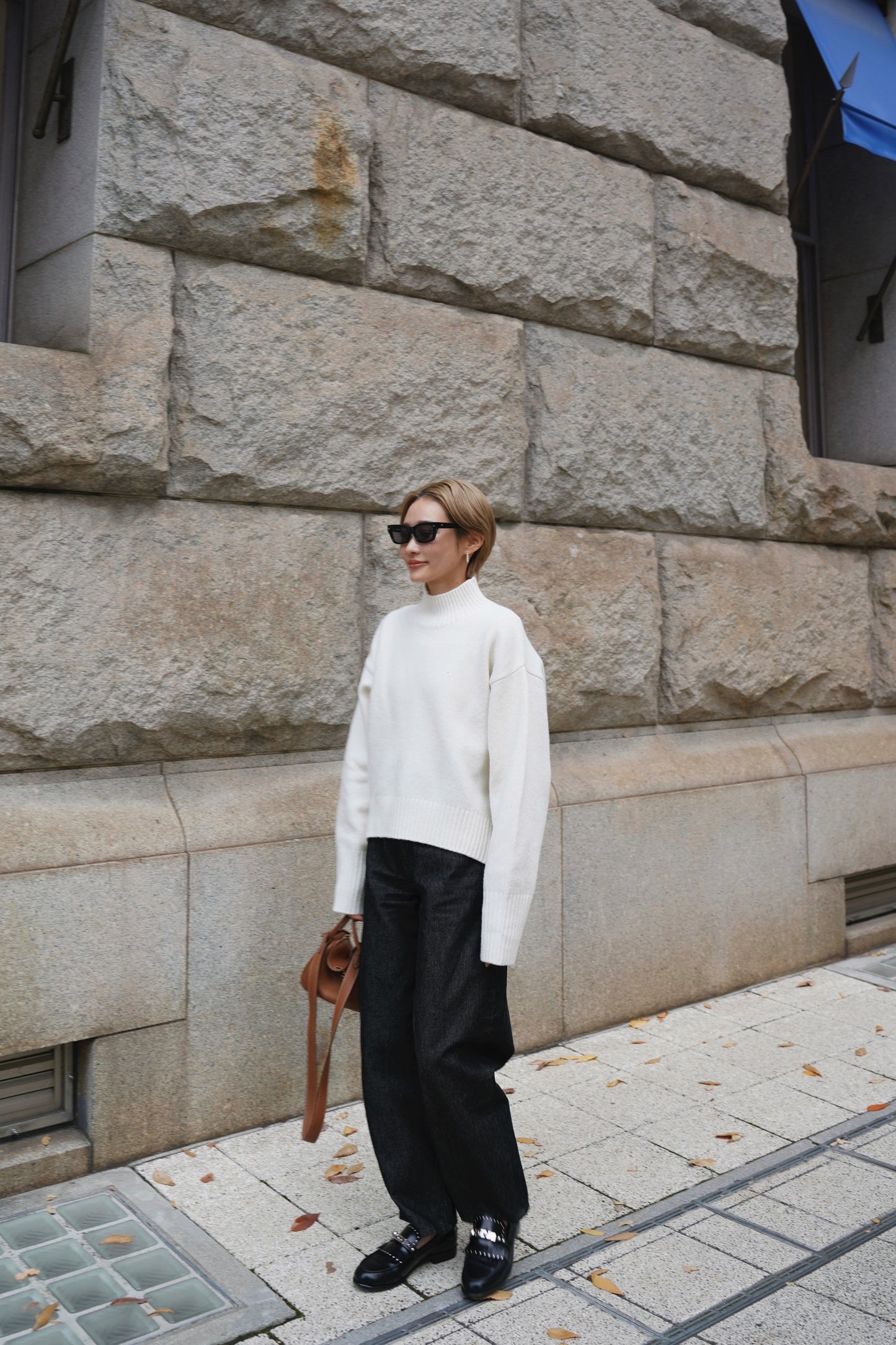 タートルニット【WHITE】