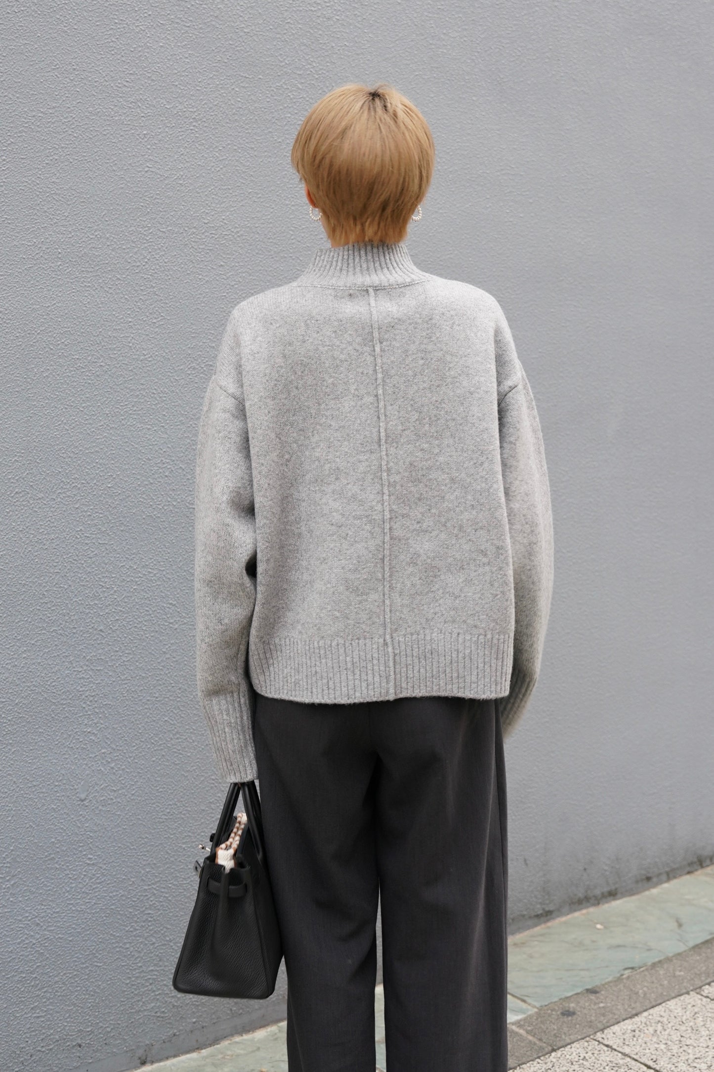 タートルニット【GRAY】
