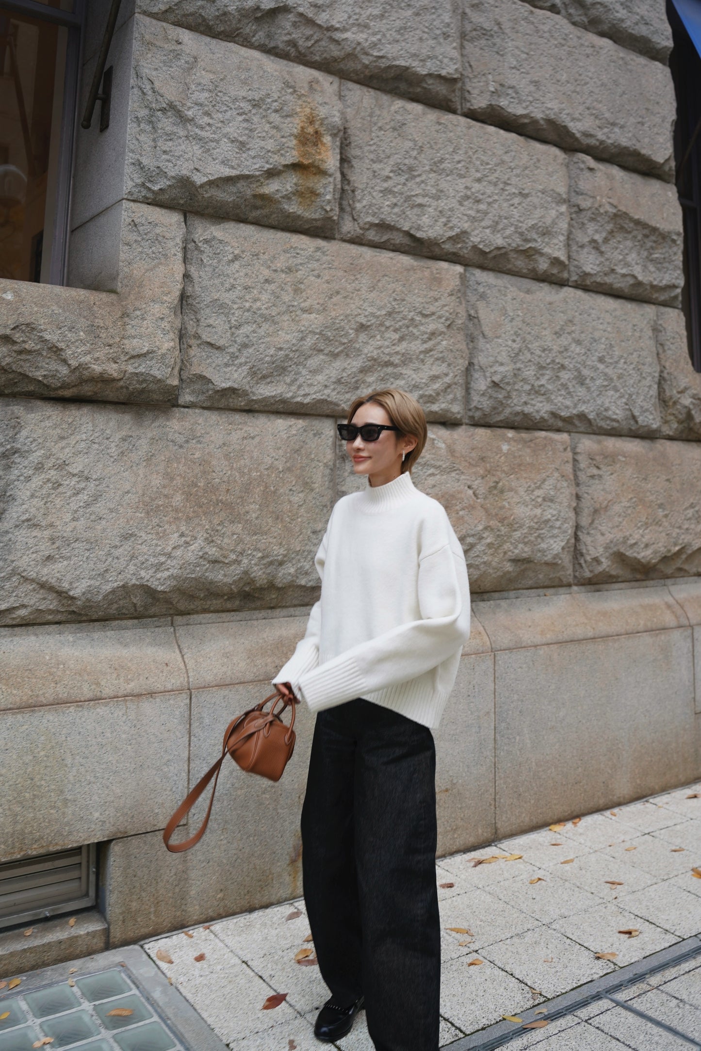 タートルニット【WHITE】