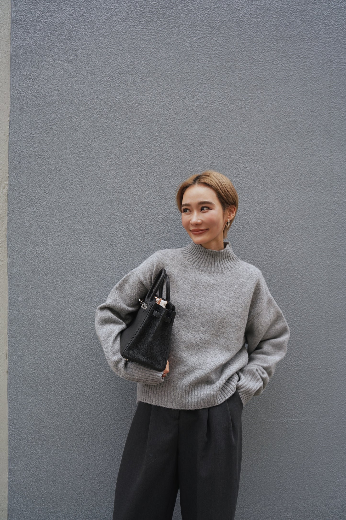 タートルニット【GRAY】