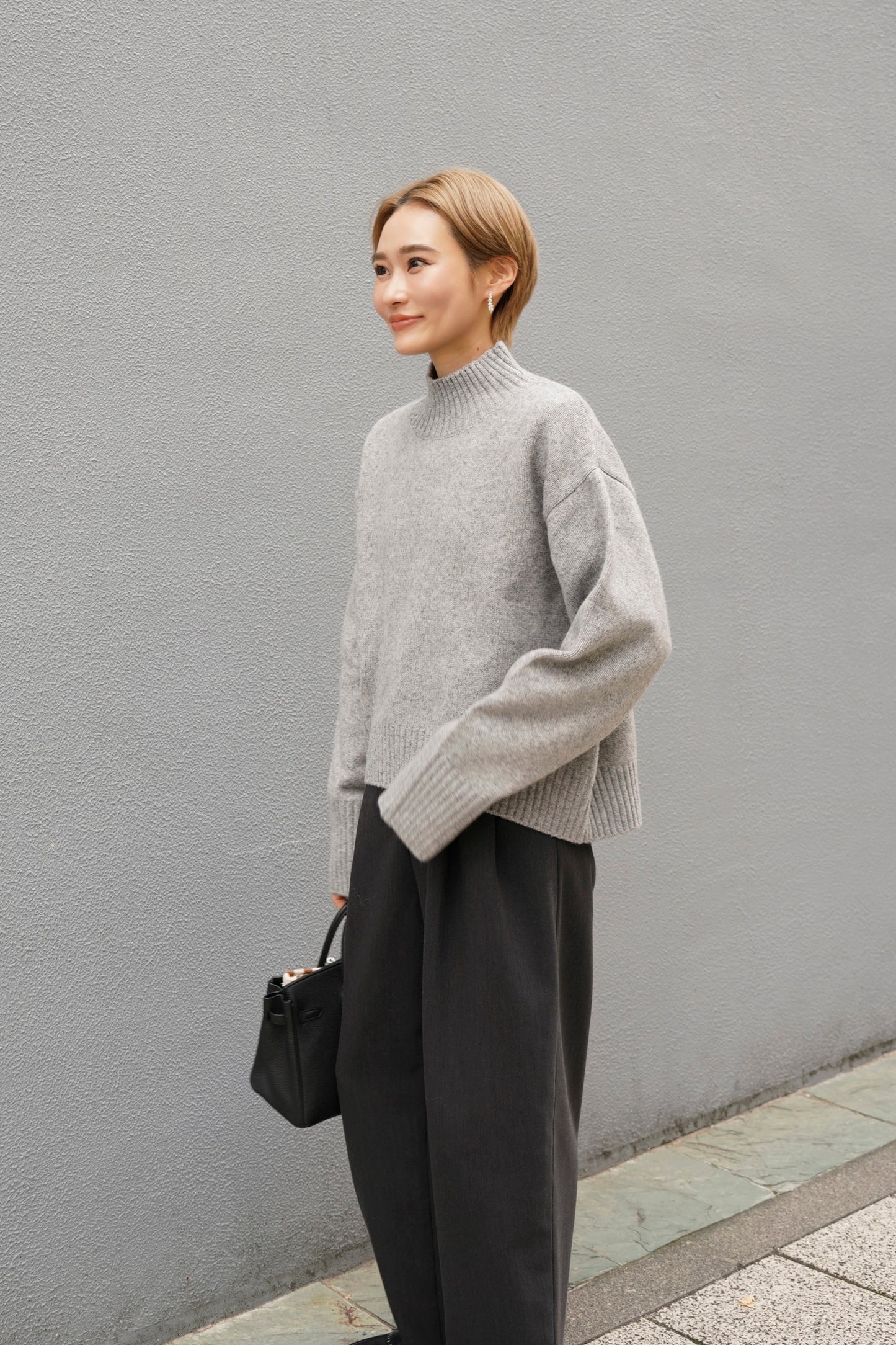 タートルニット【GRAY】