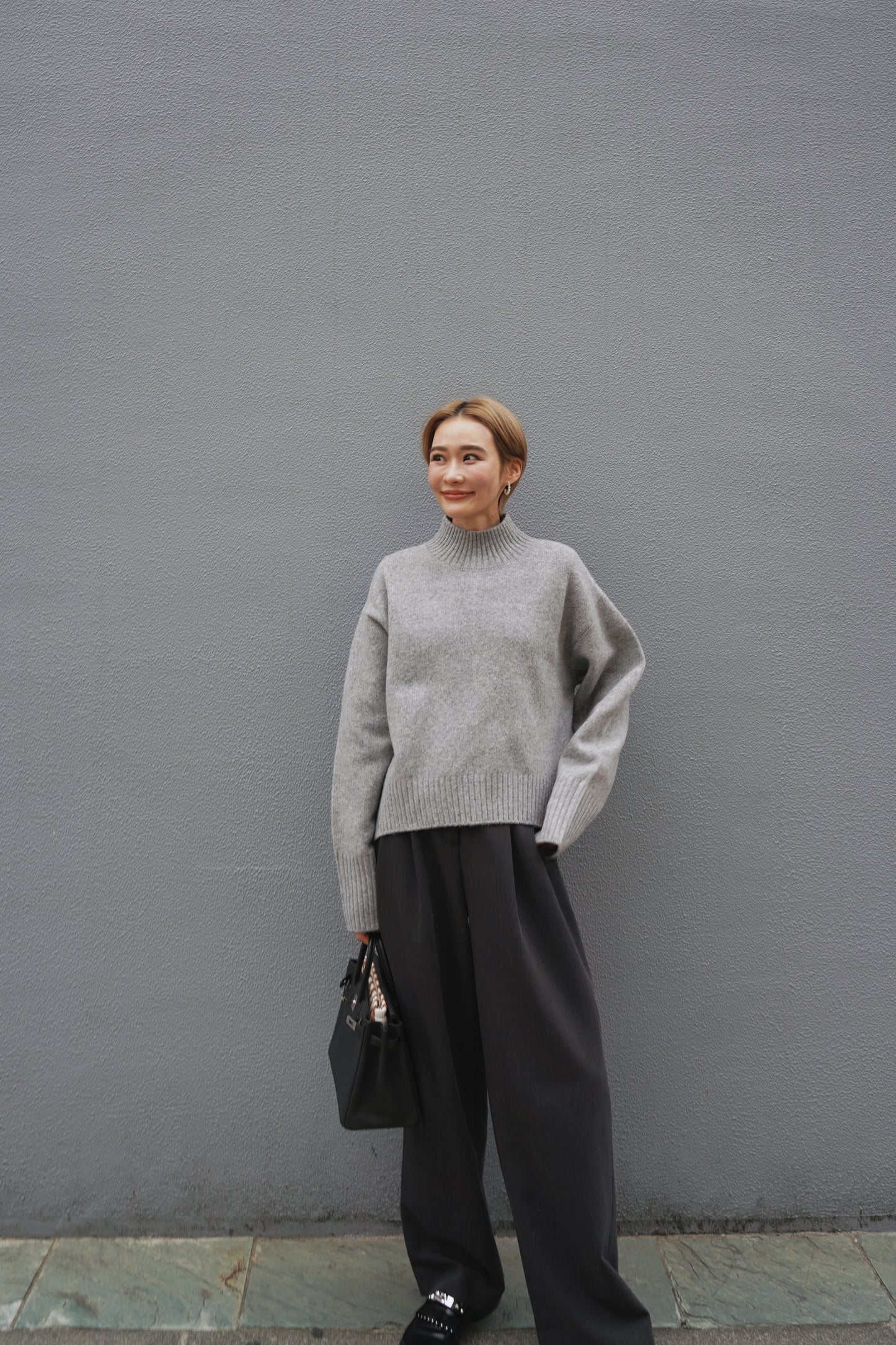 タートルニット【GRAY】