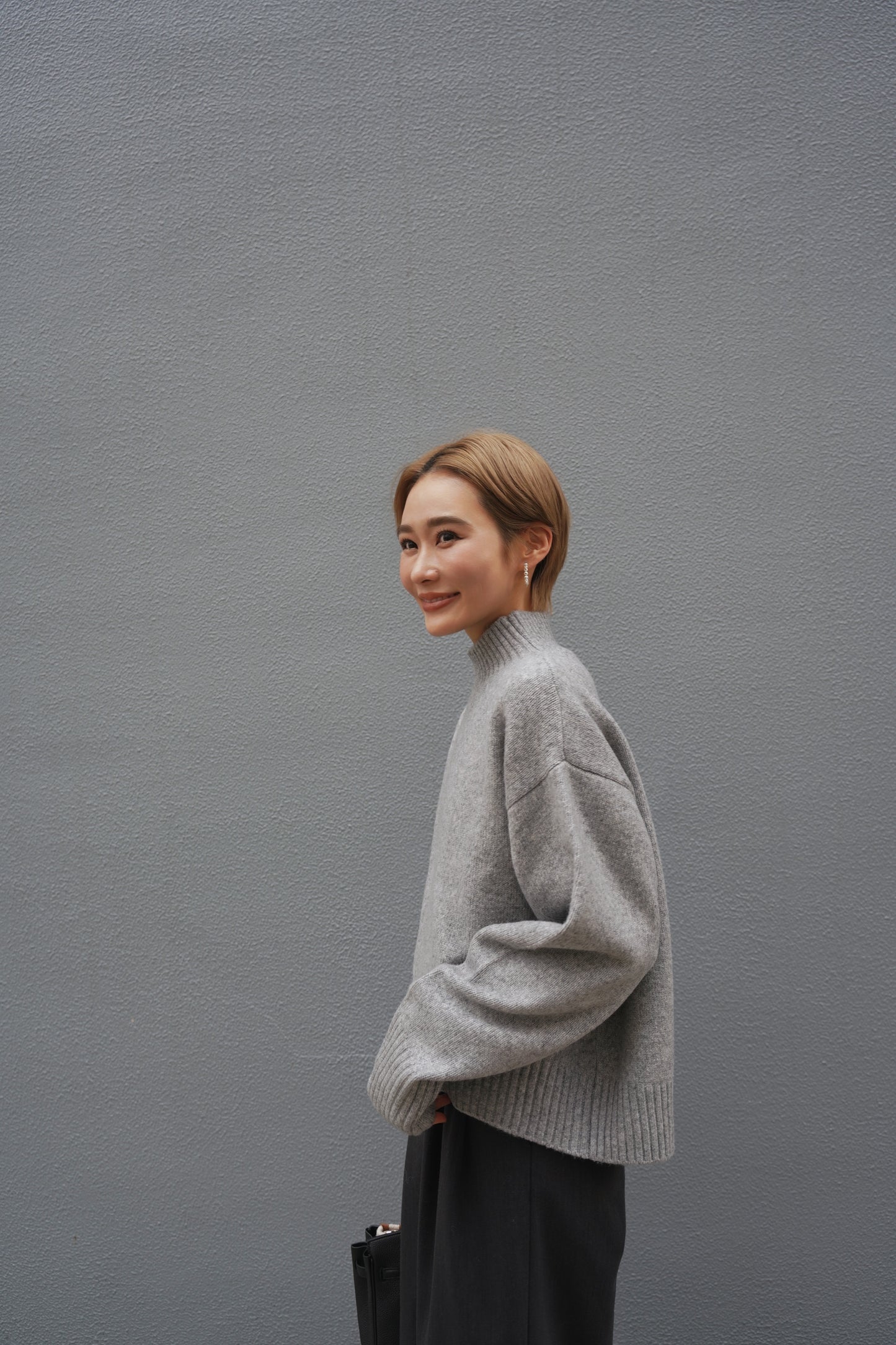 タートルニット【GRAY】