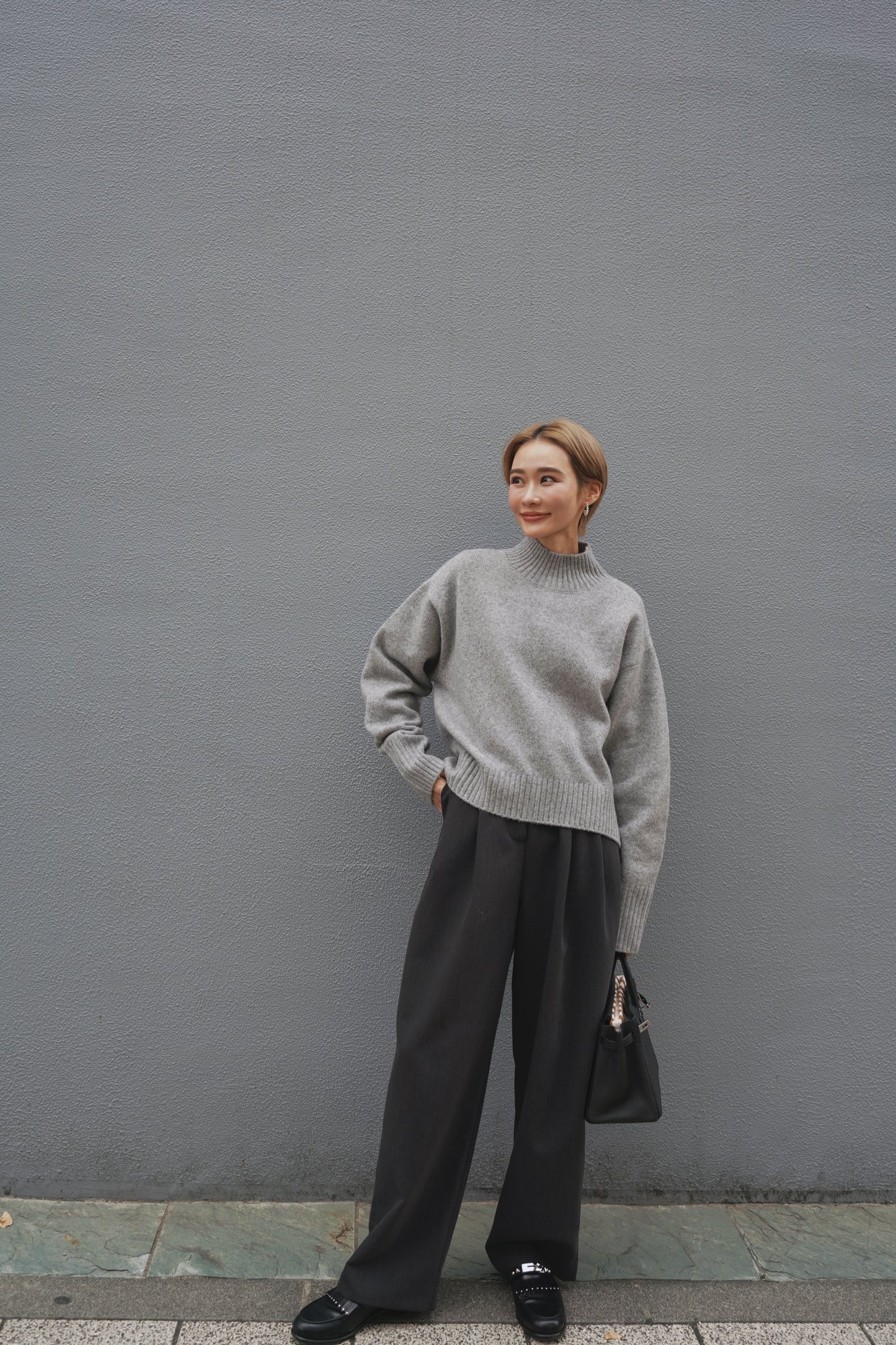 タートルニット【GRAY】