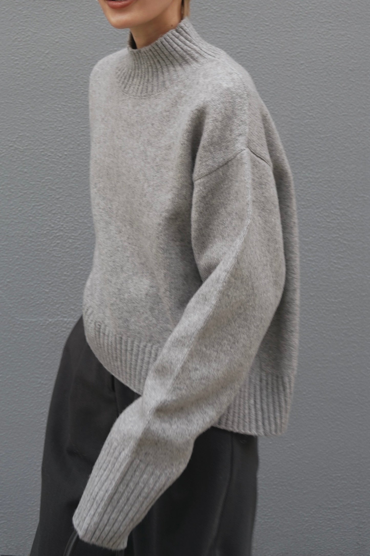 タートルニット【GRAY】