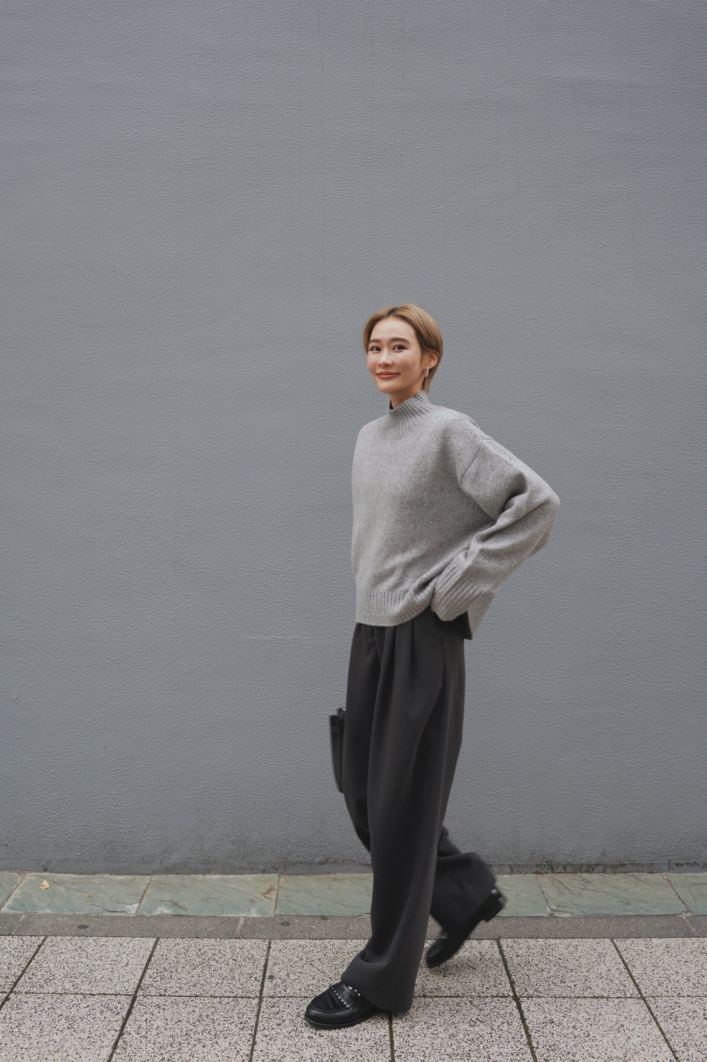 タートルニット【GRAY】