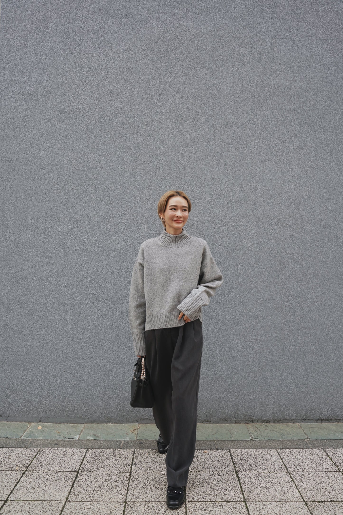 タートルニット【GRAY】