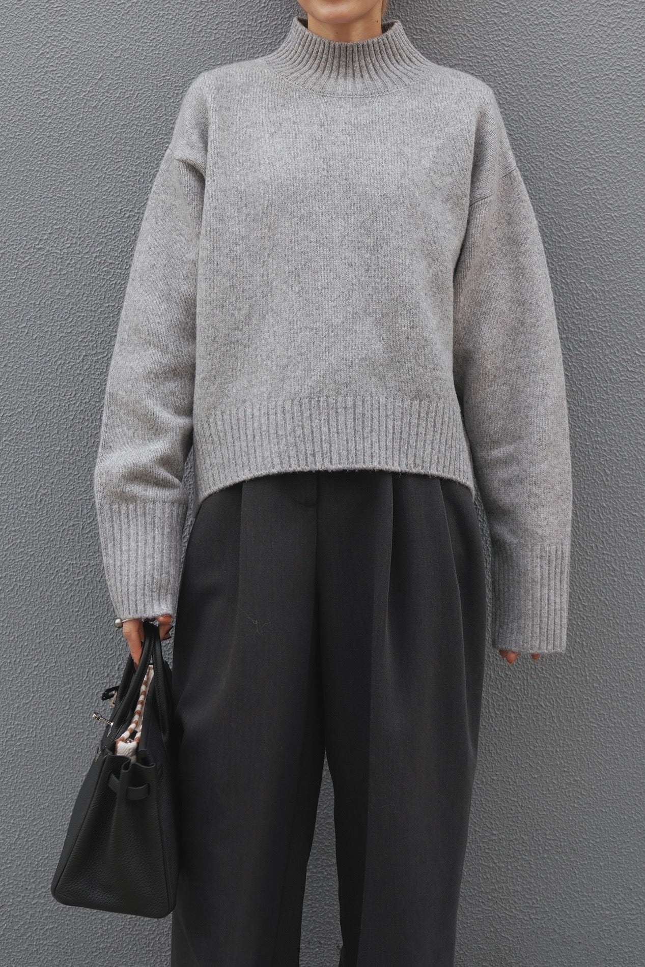 タートルニット【GRAY】