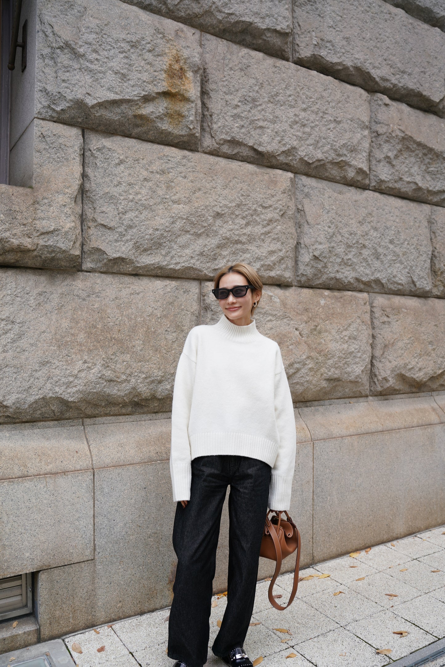 タートルニット【WHITE】