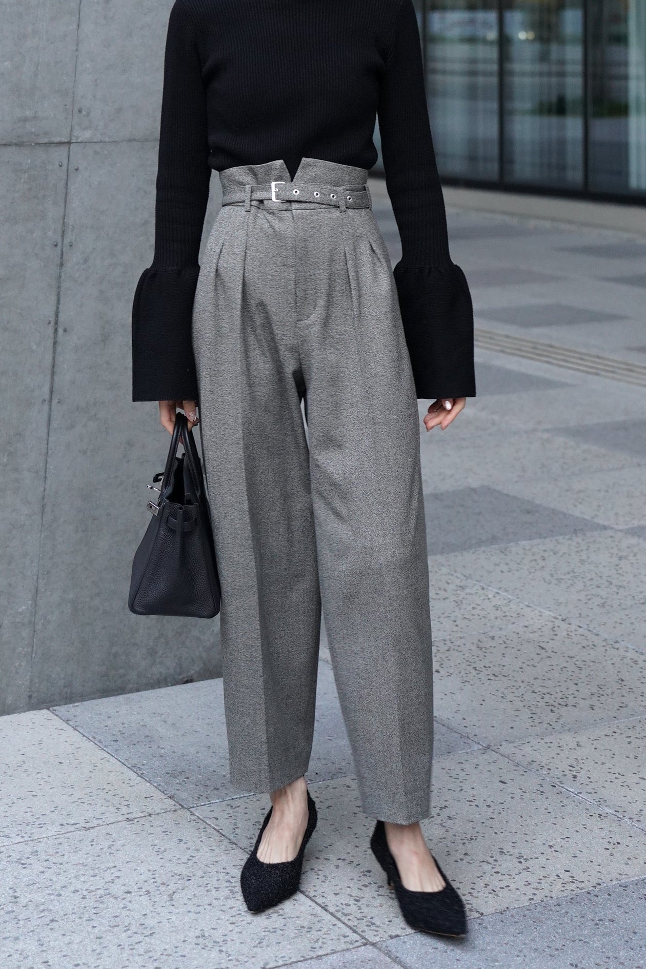 ツイードコクーンPT【GRAY】