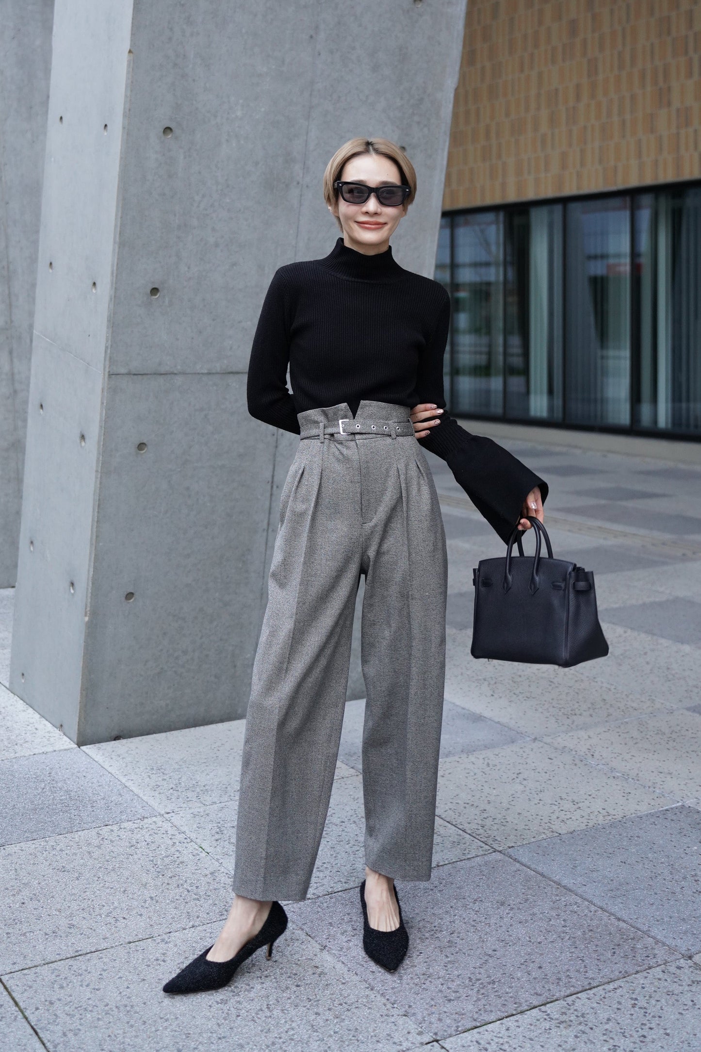 ツイードコクーンPT【GRAY】