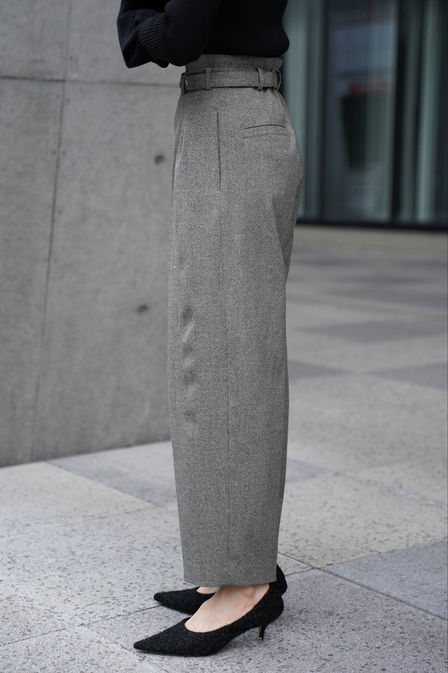 ツイードコクーンPT【GRAY】