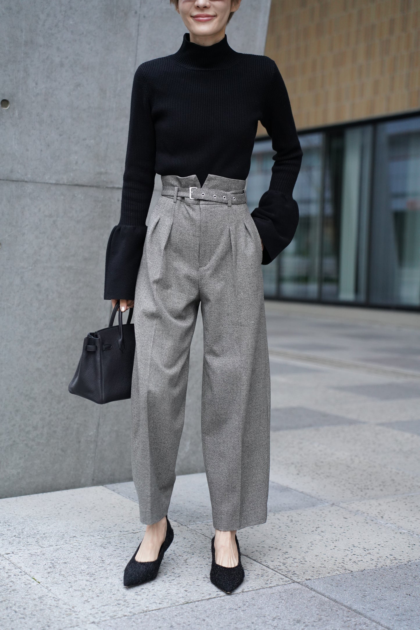 ツイードコクーンPT【GRAY】