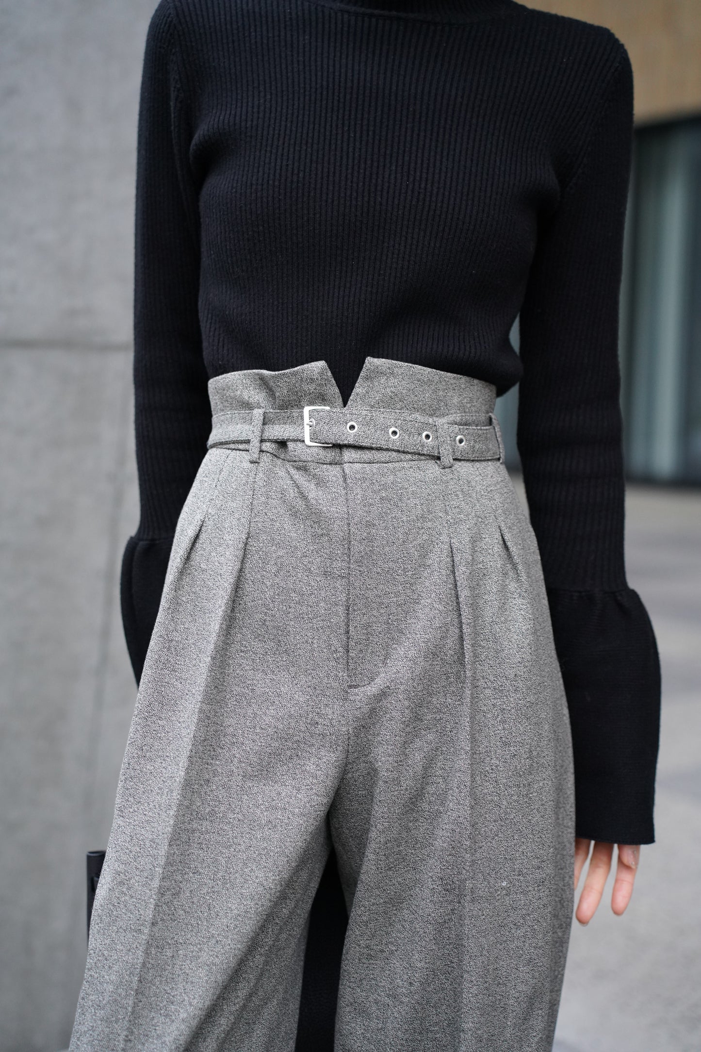 ツイードコクーンPT【GRAY】